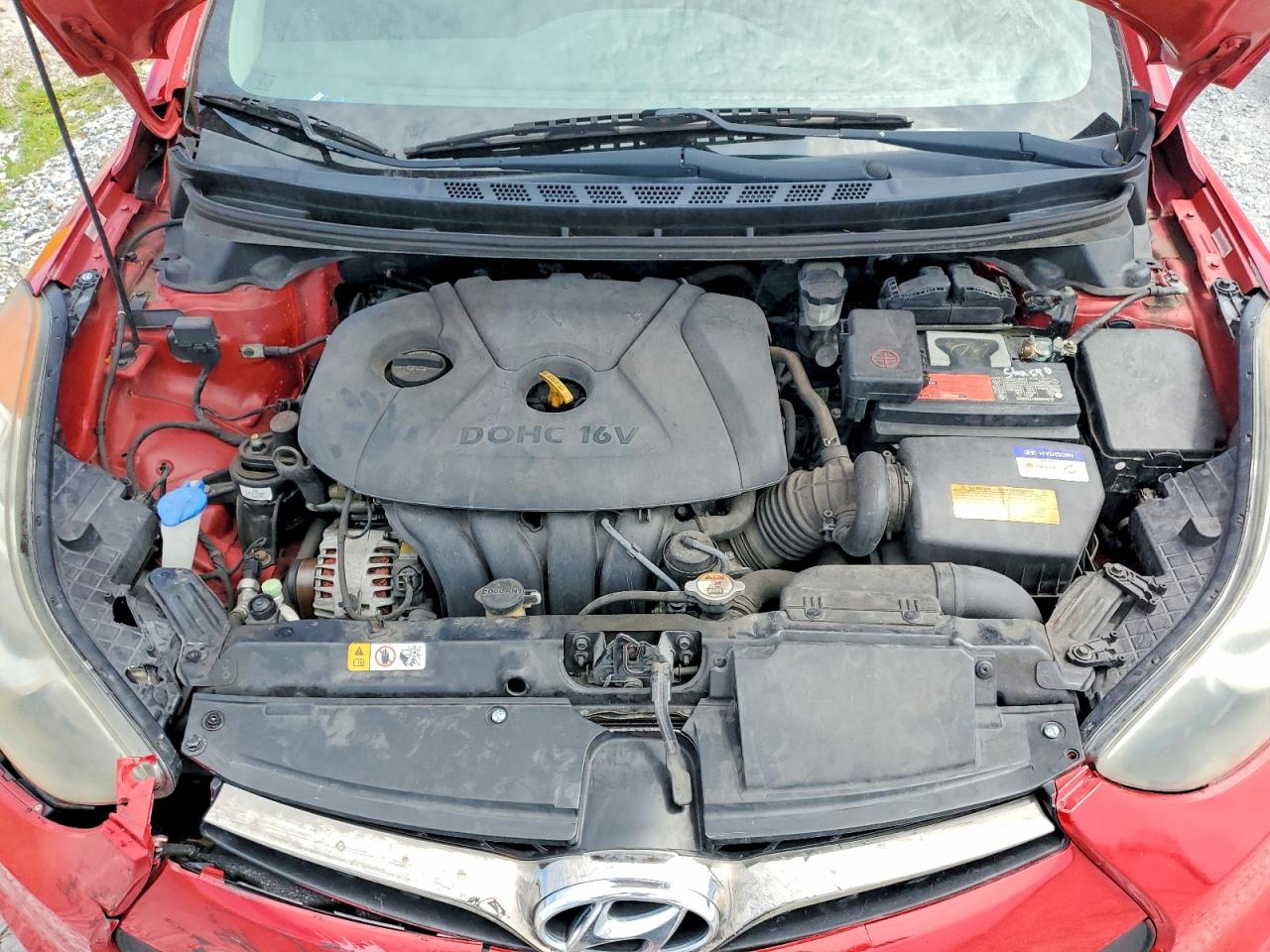2013 Hyundai Elantra Coupe Gs Red vin: KMHDH6AE3DU012192