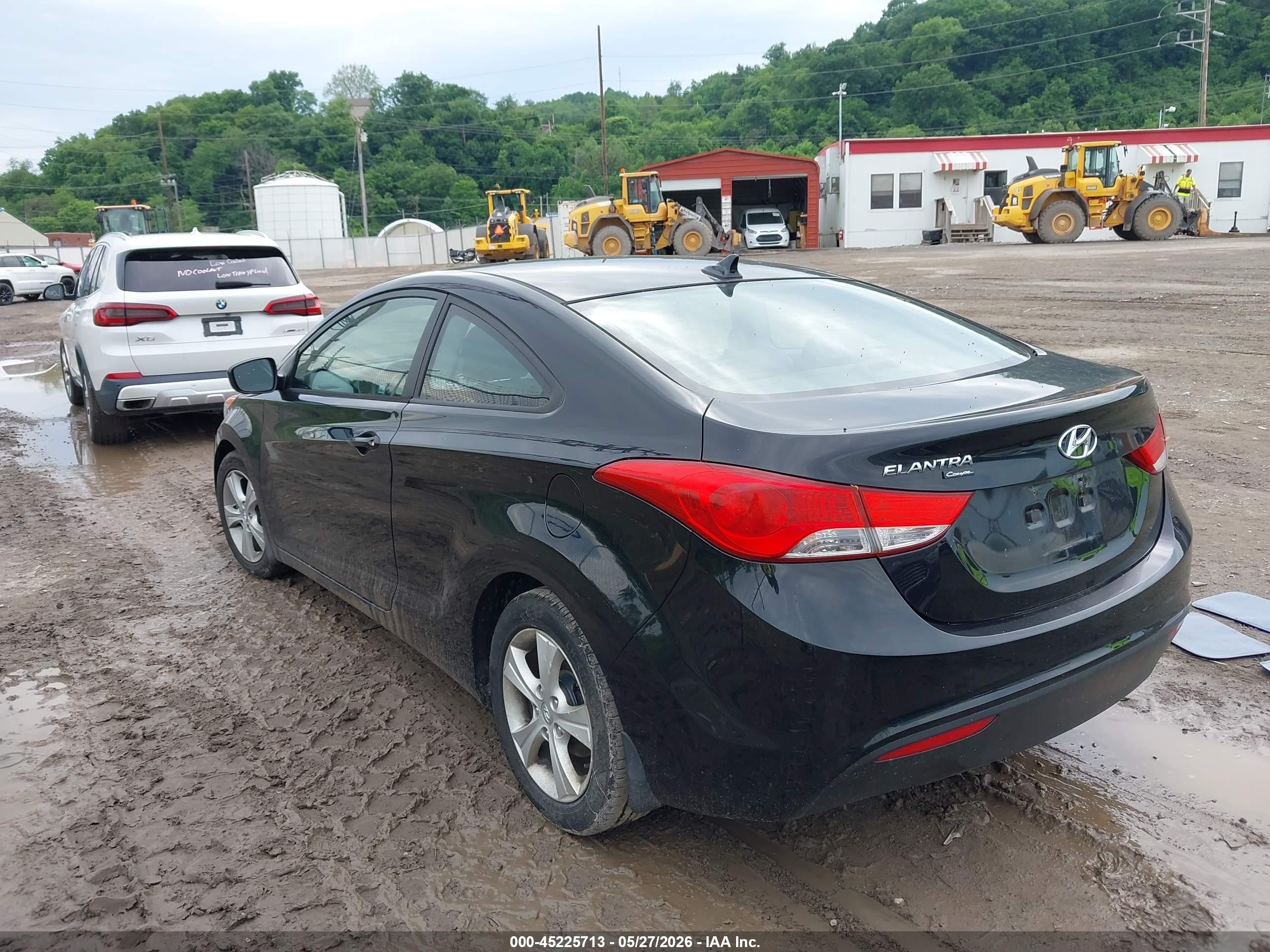 2013 Hyundai Elantra Gs Black vin: KMHDH6AE3DU016503