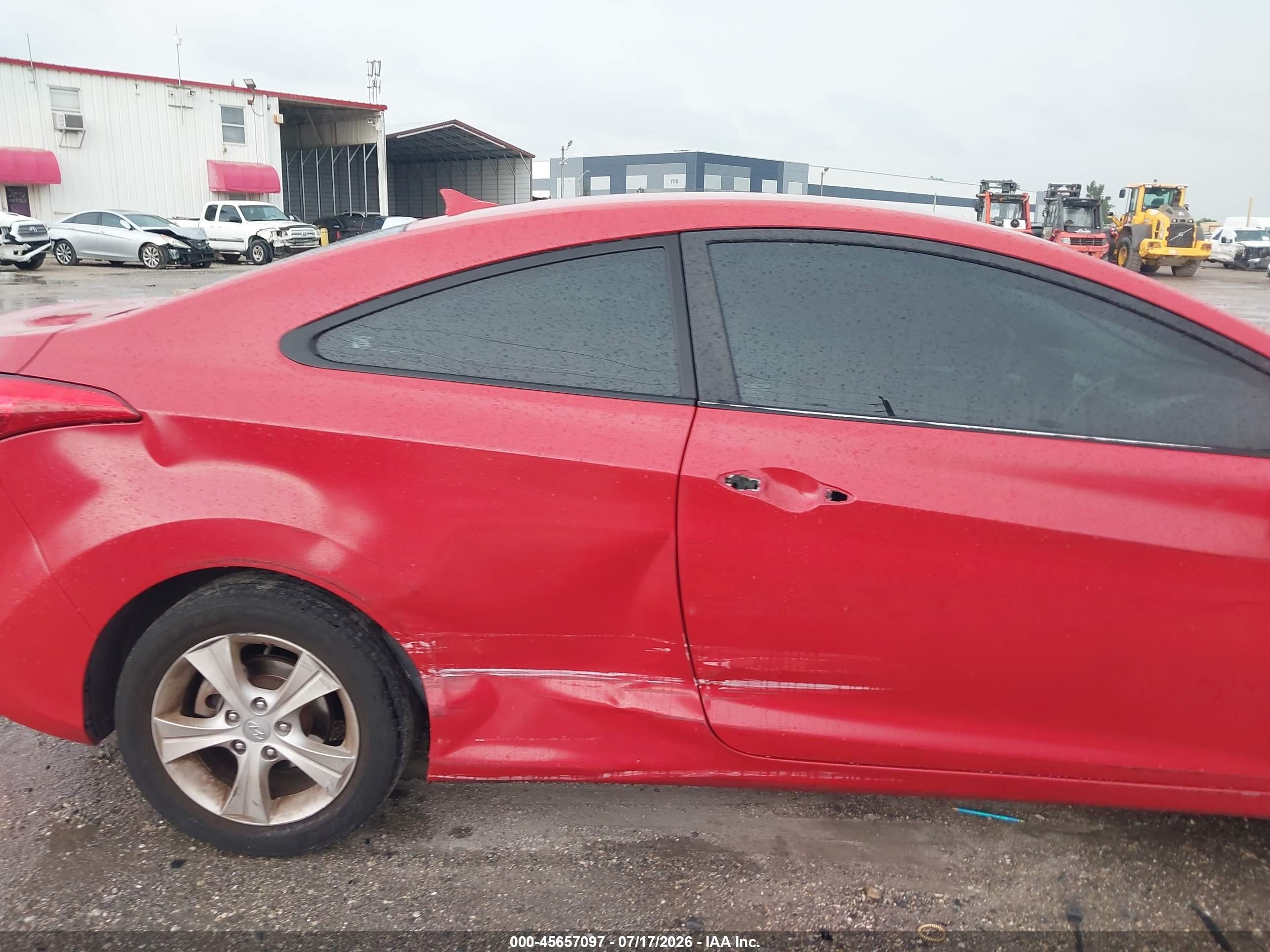 2013 Hyundai Elantra Gs Red vin: KMHDH6AE3DU023239