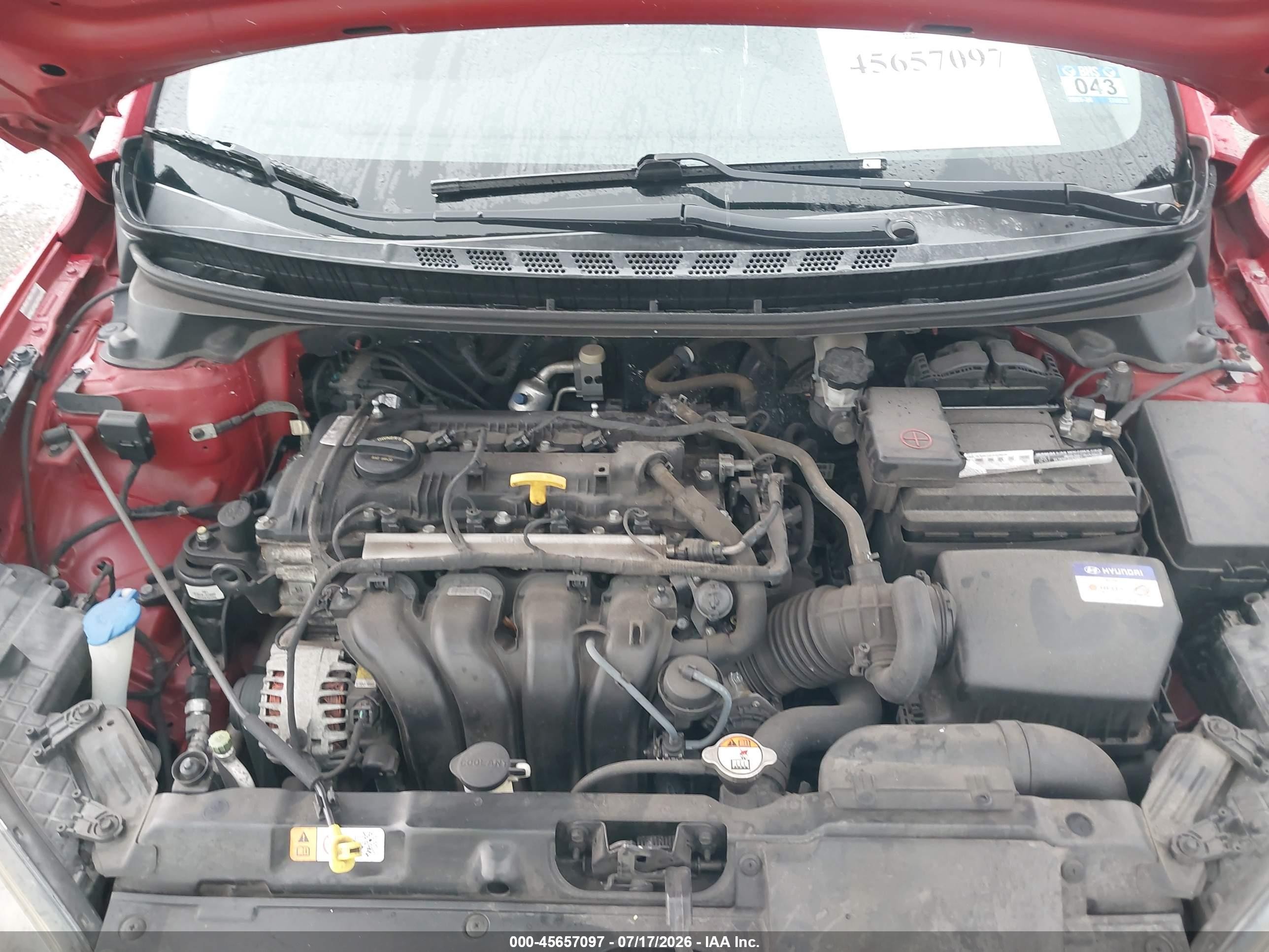 2013 Hyundai Elantra Gs Red vin: KMHDH6AE3DU023239