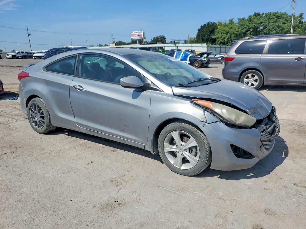 2013 Hyundai Elantra Coupe Gs Серый vin: KMHDH6AE3DU023466
