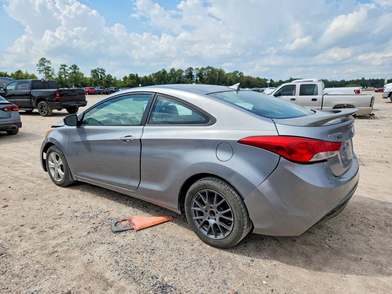 2013 Hyundai Elantra Coupe Gs Gray vin: KMHDH6AE3DU023466