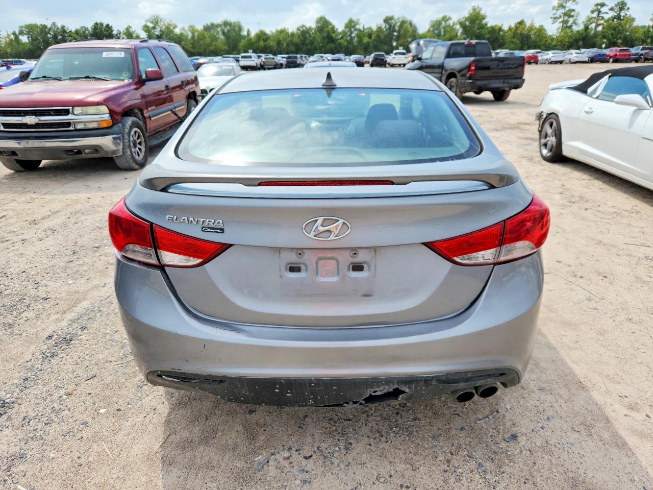 2013 Hyundai Elantra Coupe Gs Gray vin: KMHDH6AE3DU023466