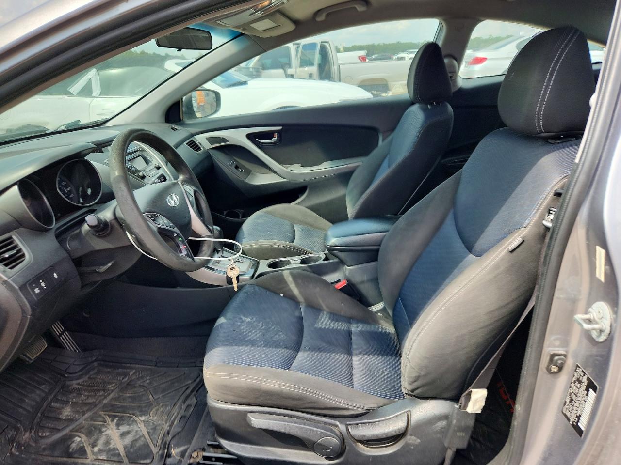 2013 Hyundai Elantra Coupe Gs Gray vin: KMHDH6AE3DU023466