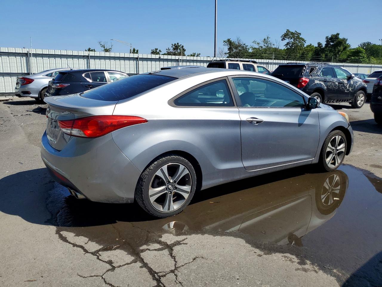 2013 Hyundai Elantra Coupe Se Gray vin: KMHDH6AE4DU006465