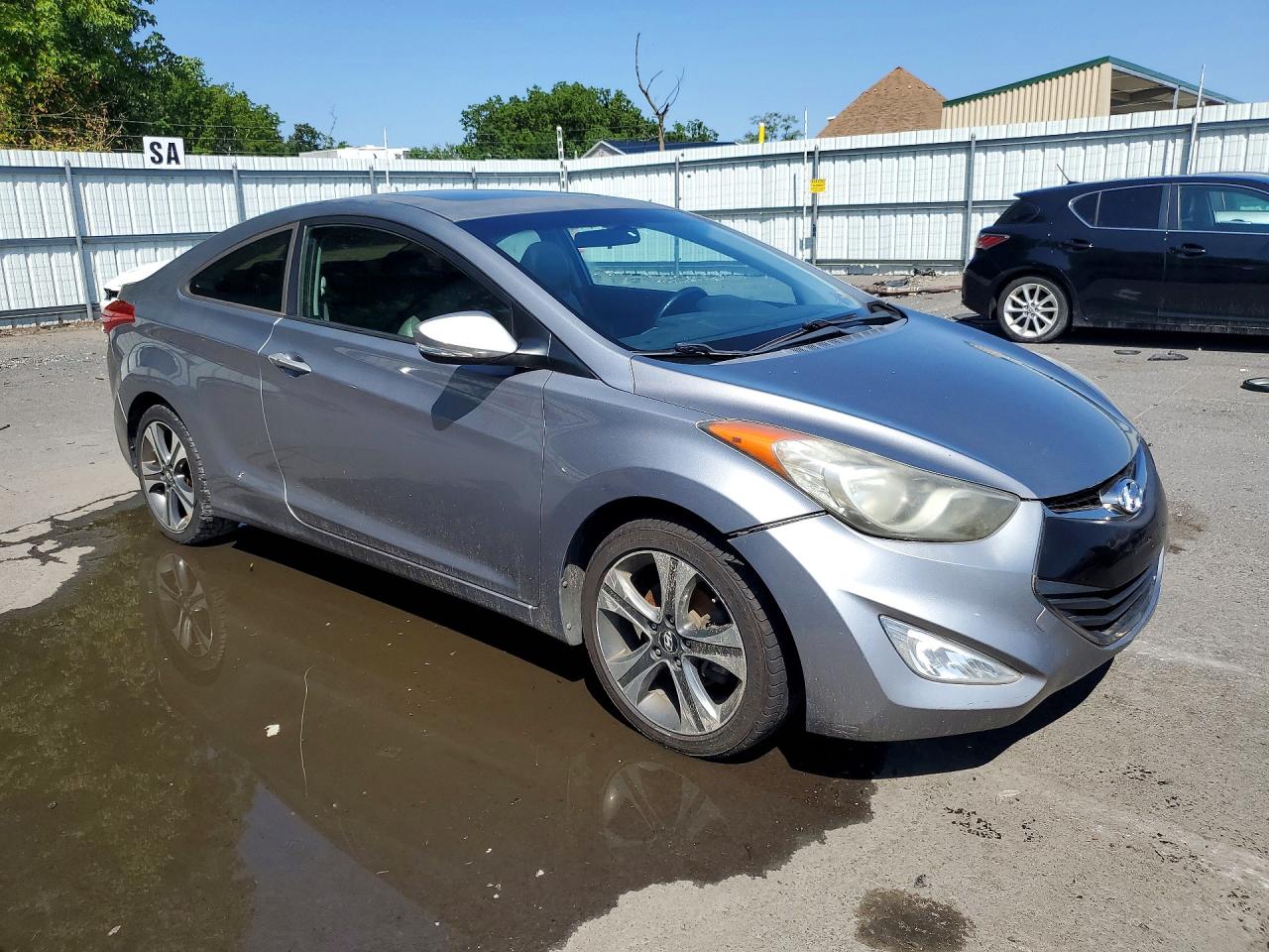 2013 Hyundai Elantra Coupe Se Gray vin: KMHDH6AE4DU006465