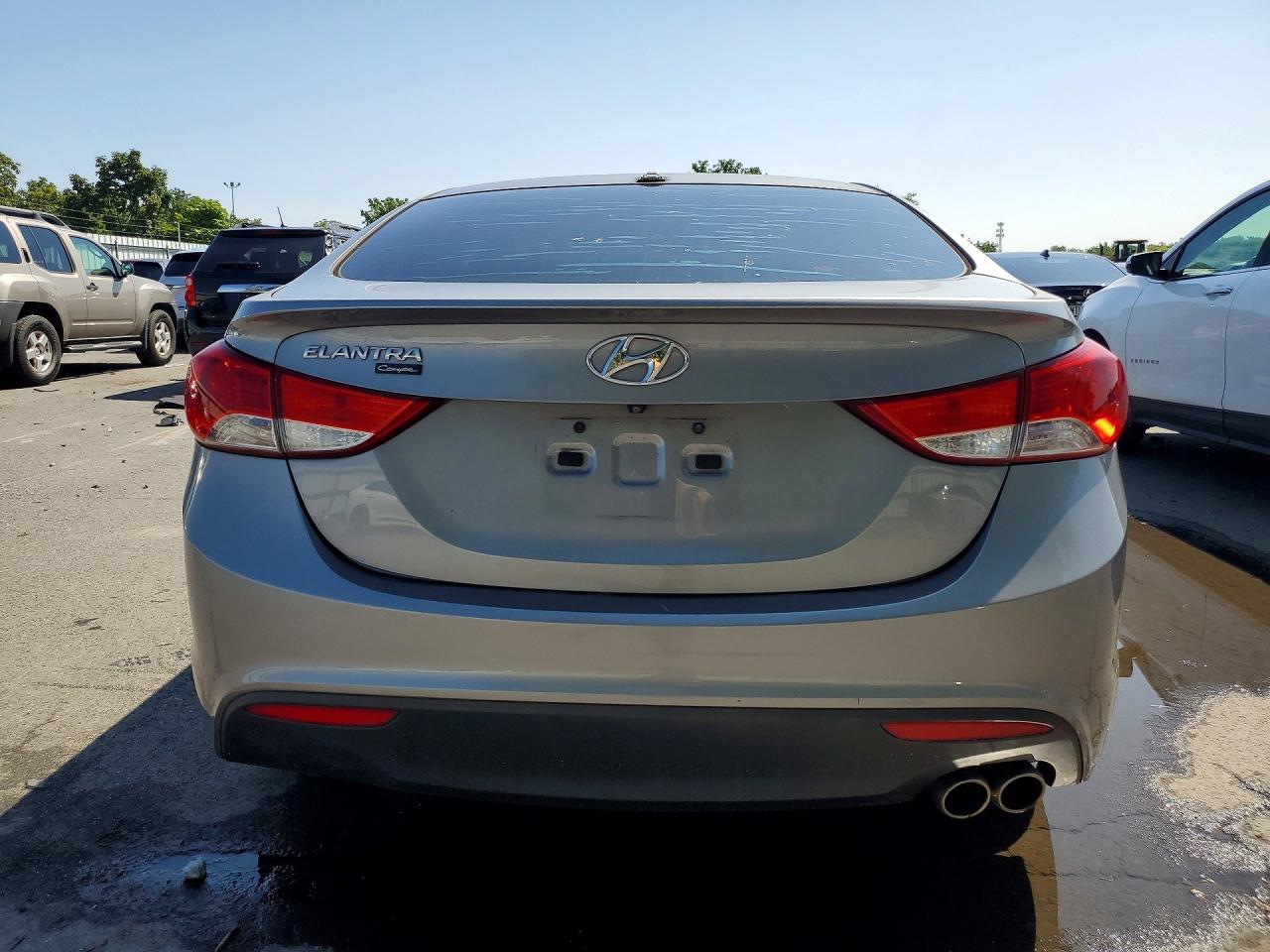 2013 Hyundai Elantra Coupe Se Gray vin: KMHDH6AE4DU006465