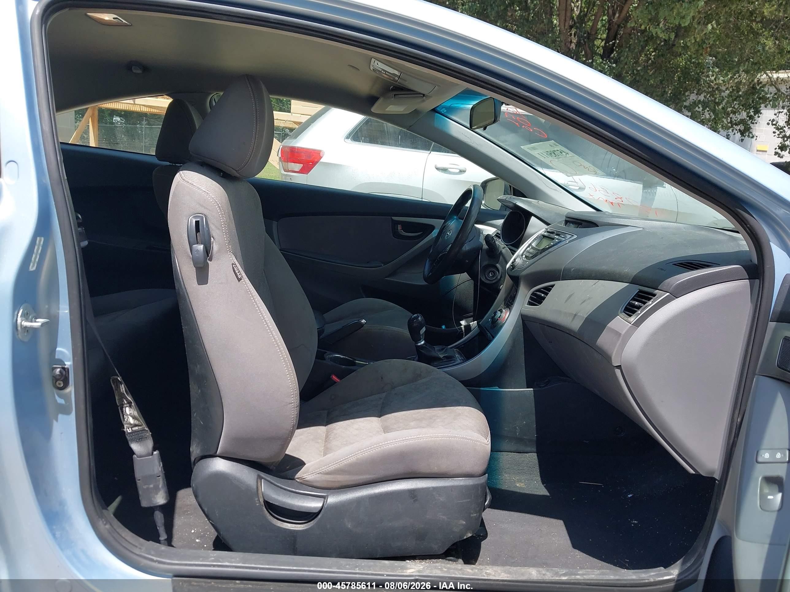 2013 Hyundai Elantra Gs Light Blue vin: KMHDH6AE4DU008331