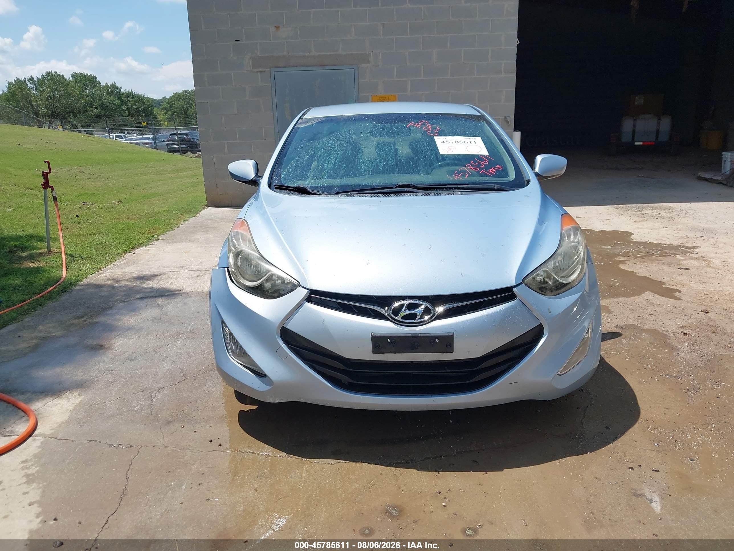 2013 Hyundai Elantra Gs Light Blue vin: KMHDH6AE4DU008331