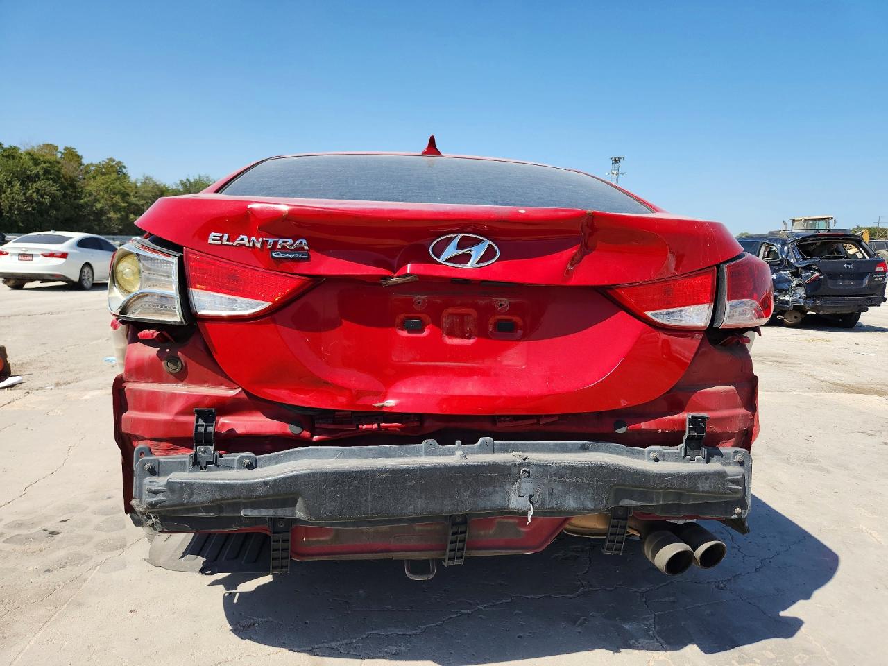 2013 Hyundai Elantra Coupe Gs Red vin: KMHDH6AE4DU011519