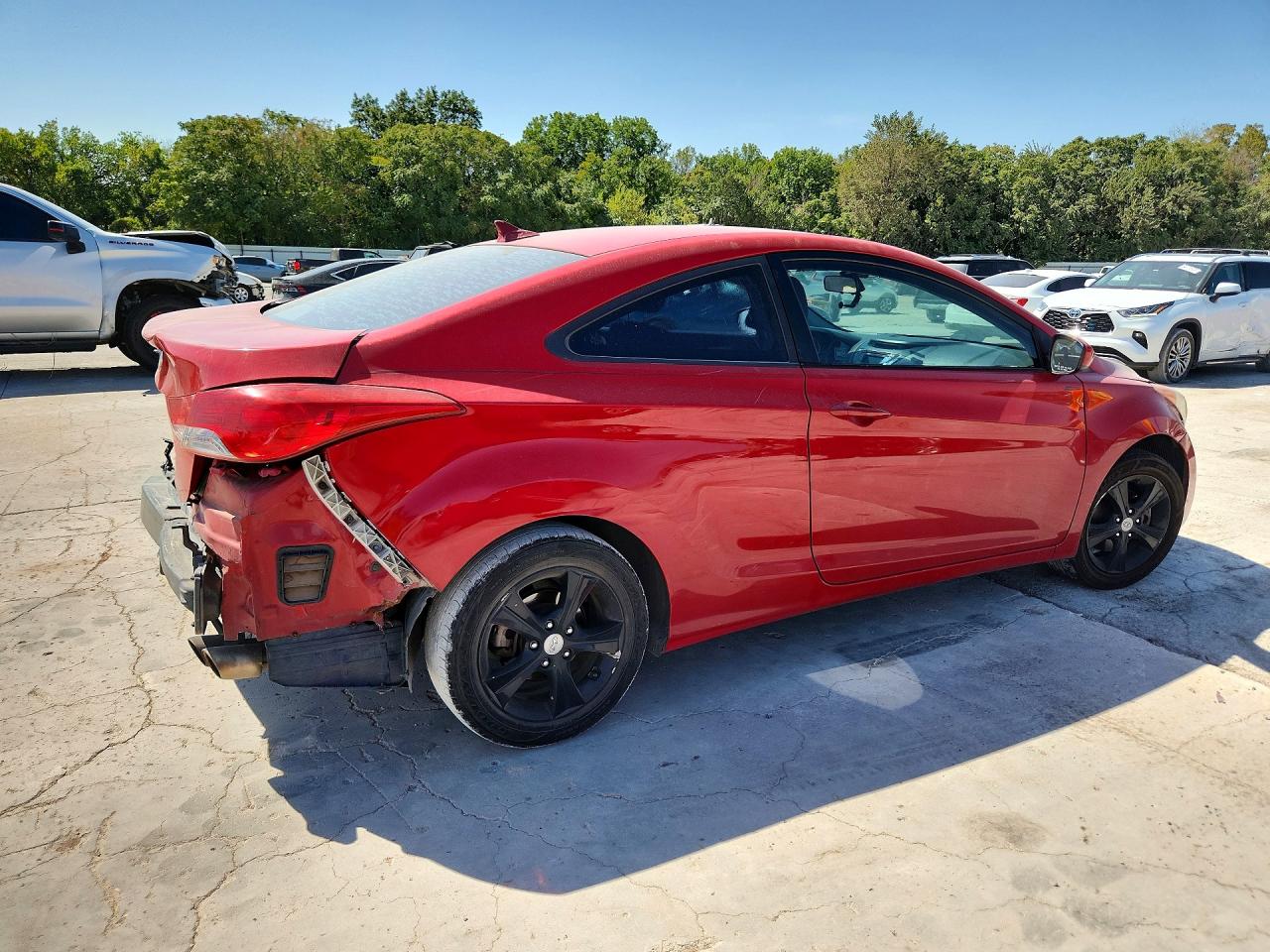 2013 Hyundai Elantra Coupe Gs Red vin: KMHDH6AE4DU011519