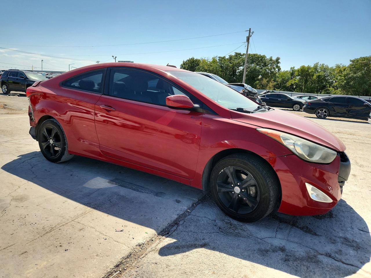 2013 Hyundai Elantra Coupe Gs Red vin: KMHDH6AE4DU011519