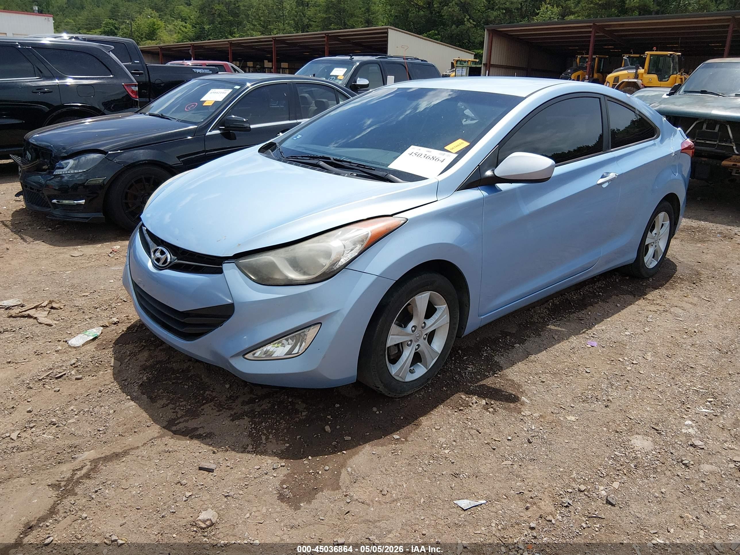 2013 Hyundai Elantra Gs Blue vin: KMHDH6AE4DU016462