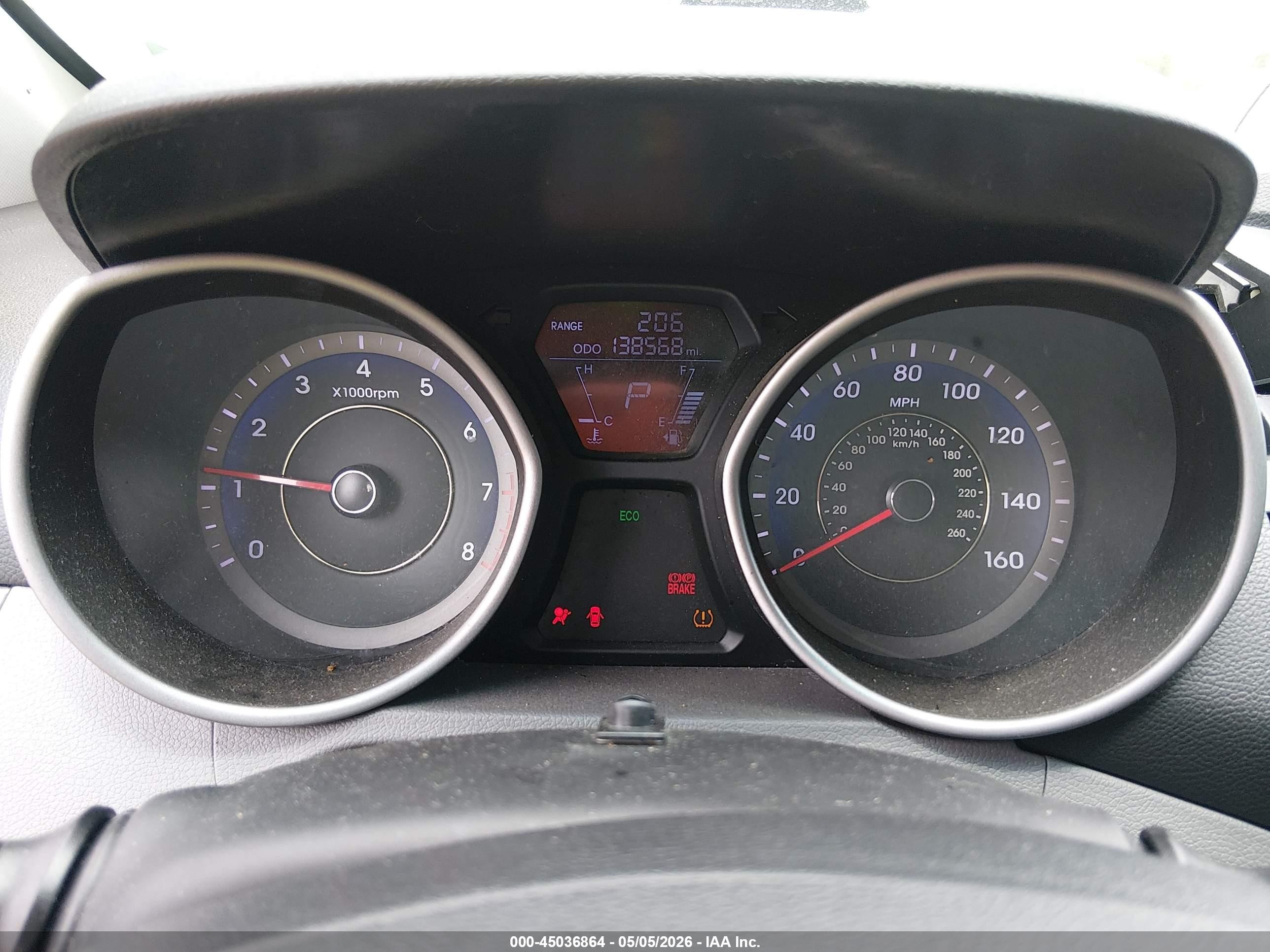2013 Hyundai Elantra Gs Blue vin: KMHDH6AE4DU016462