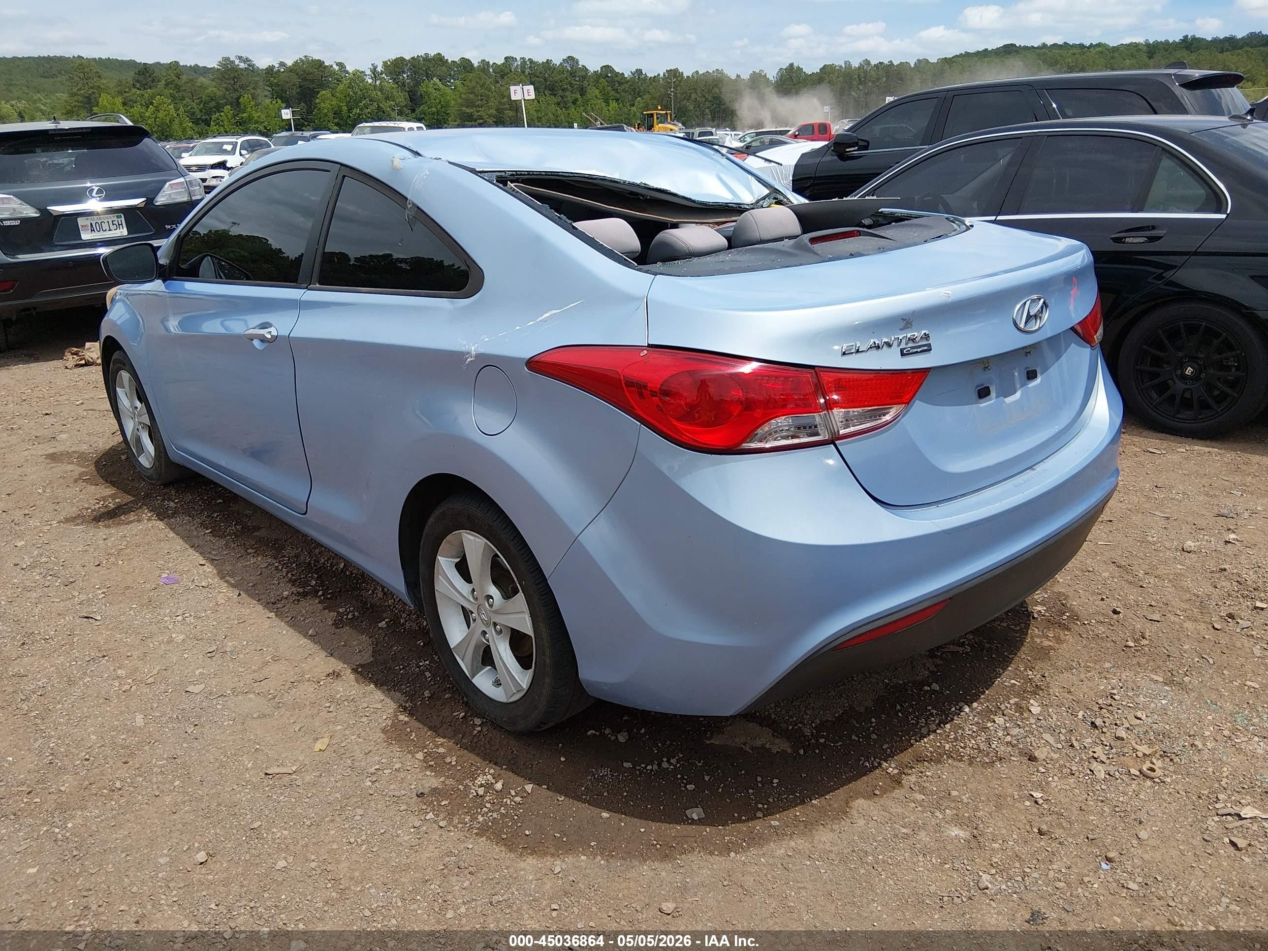 2013 Hyundai Elantra Gs Blue vin: KMHDH6AE4DU016462