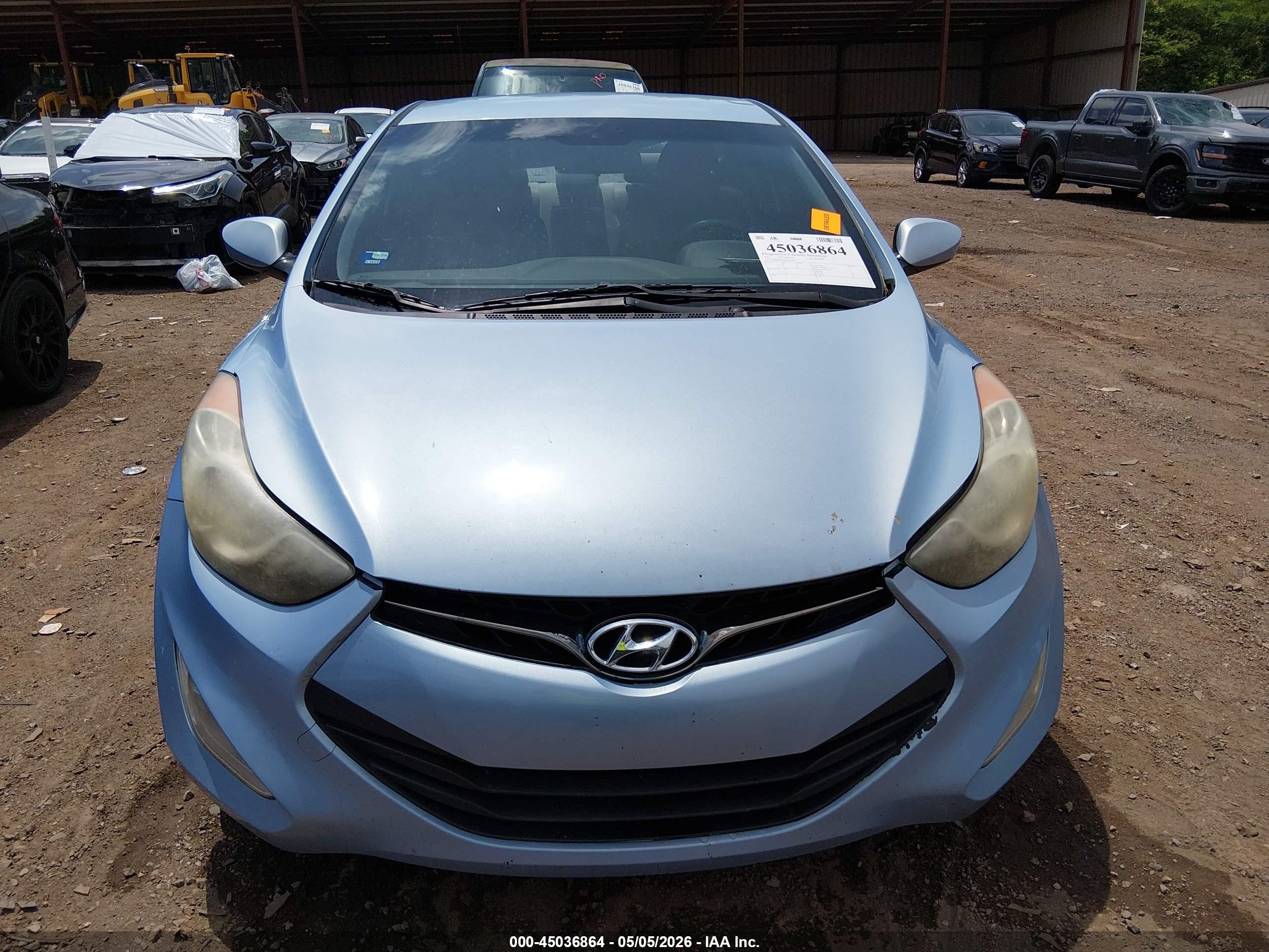 2013 Hyundai Elantra Gs Blue vin: KMHDH6AE4DU016462