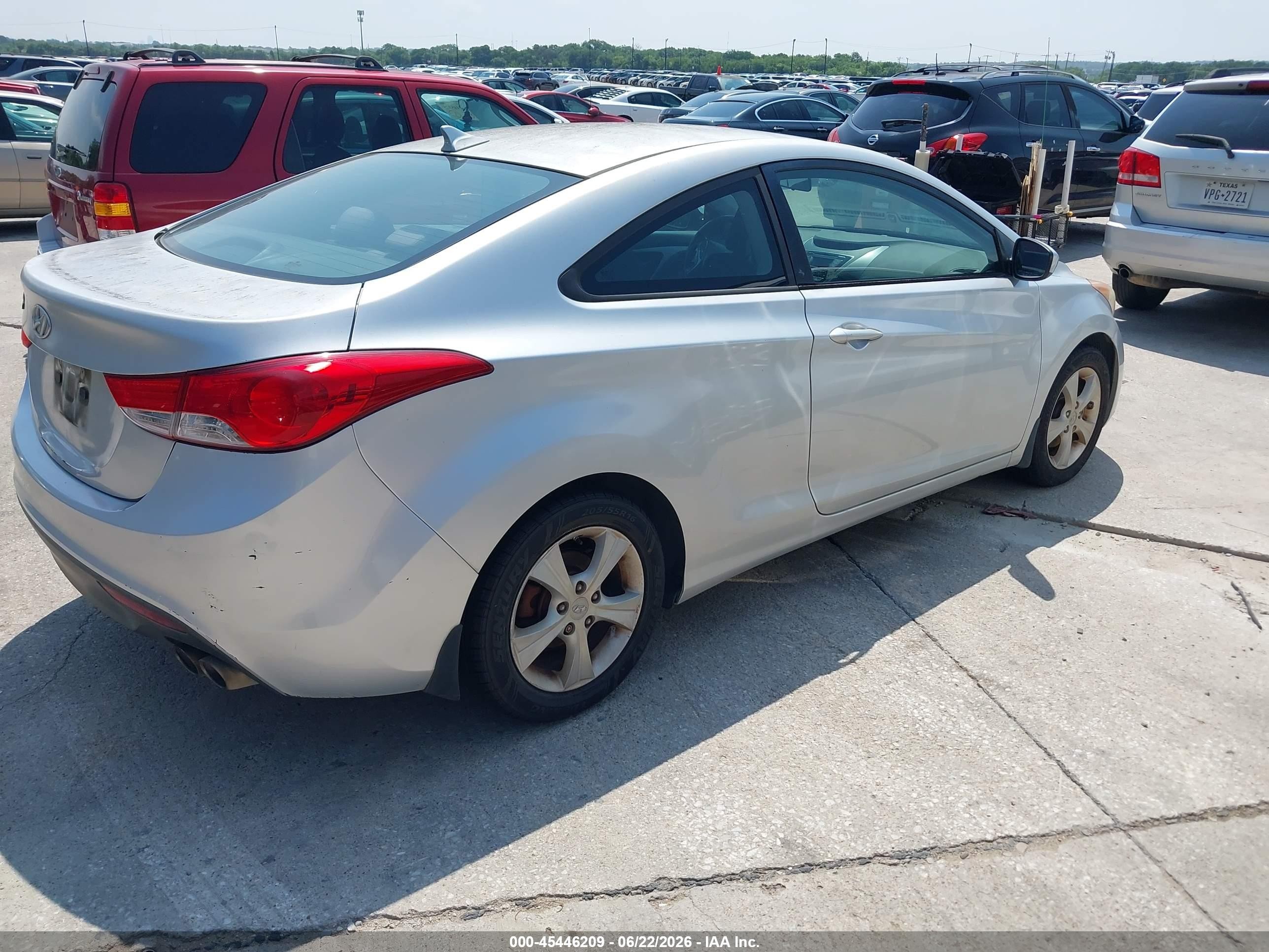 2013 Hyundai Elantra Gs Silver vin: KMHDH6AE4DU018518