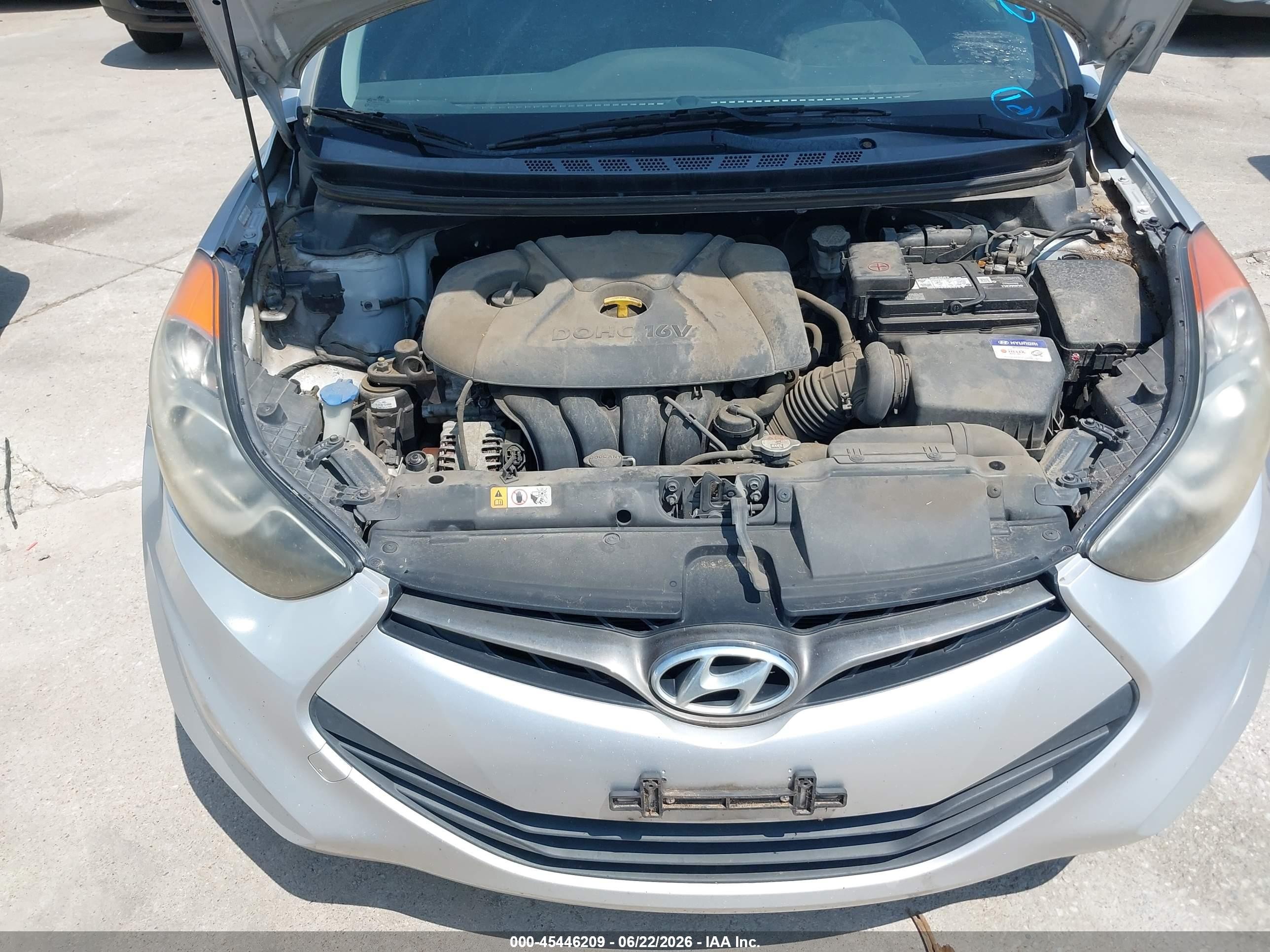 2013 Hyundai Elantra Gs Silver vin: KMHDH6AE4DU018518