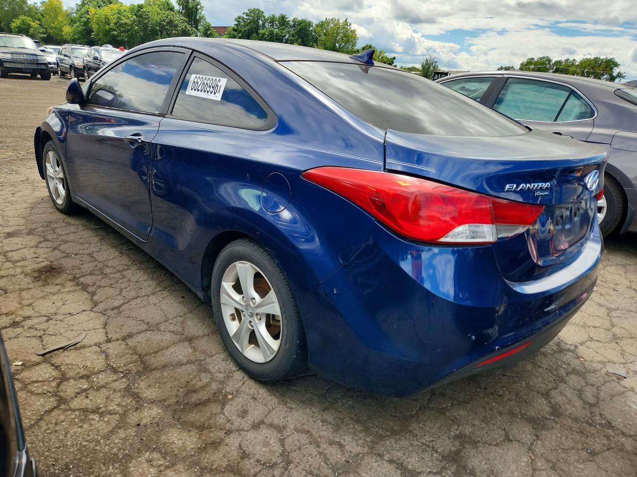 2013 Hyundai Elantra Coupe Gs Blue vin: KMHDH6AE5DU006670