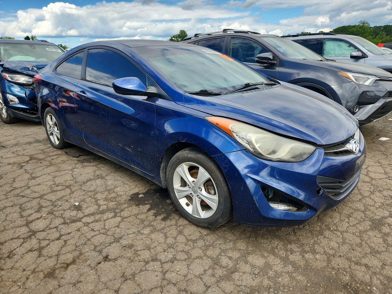 2013 Hyundai Elantra Coupe Gs Blue vin: KMHDH6AE5DU006670