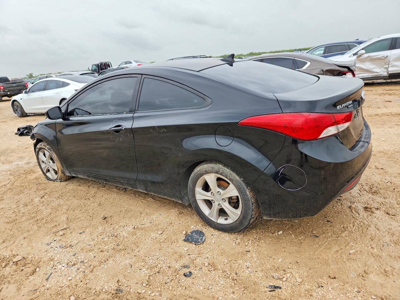 2013 Hyundai Elantra Coupe Gs Black vin: KMHDH6AE5DU007169