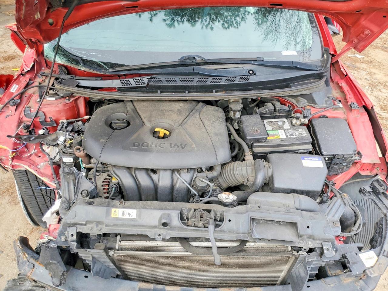 2013 Hyundai Elantra Coupe Gs Red vin: KMHDH6AE5DU011772