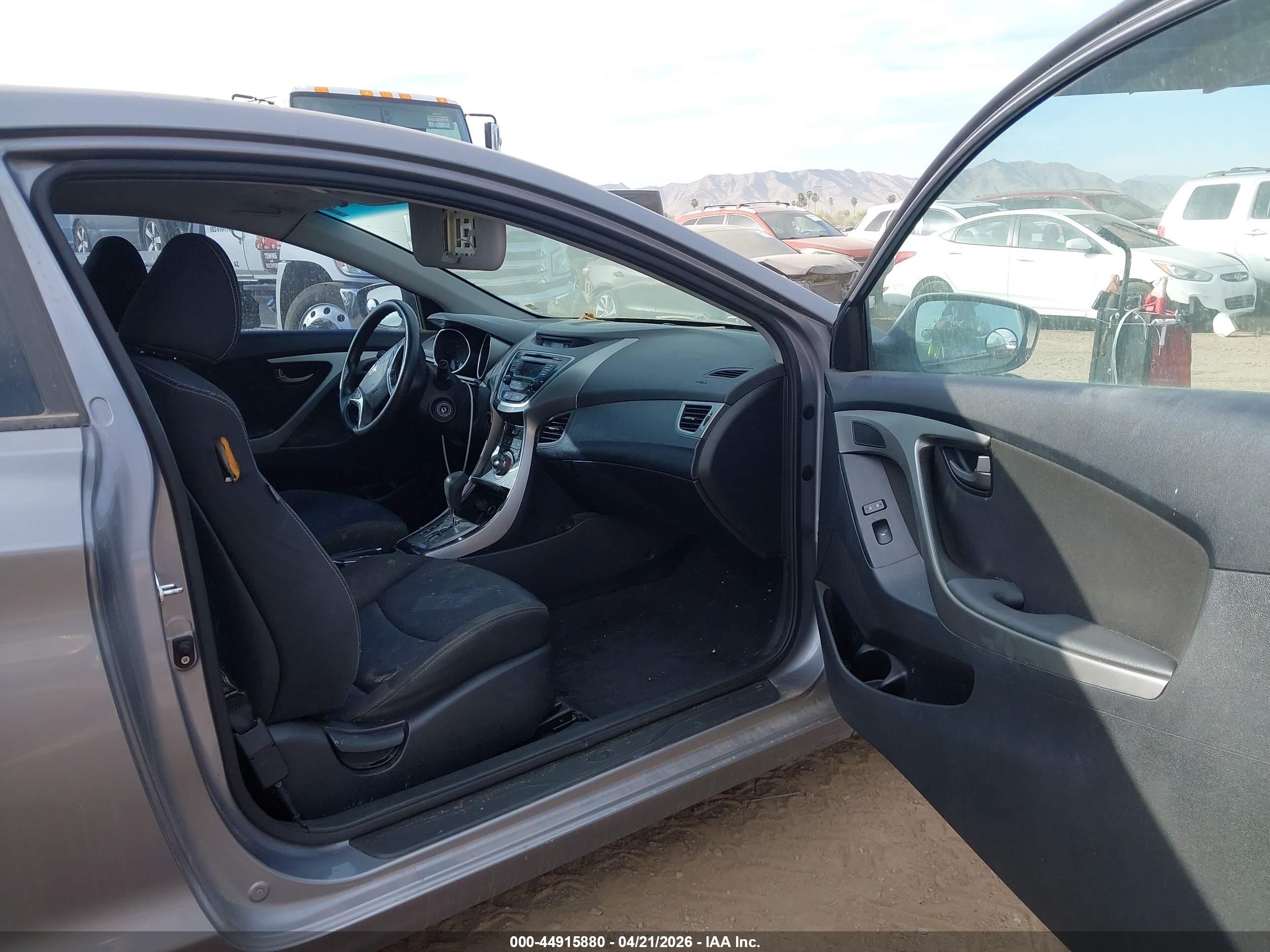 2013 Hyundai Elantra Gs Gray vin: KMHDH6AE5DU015501