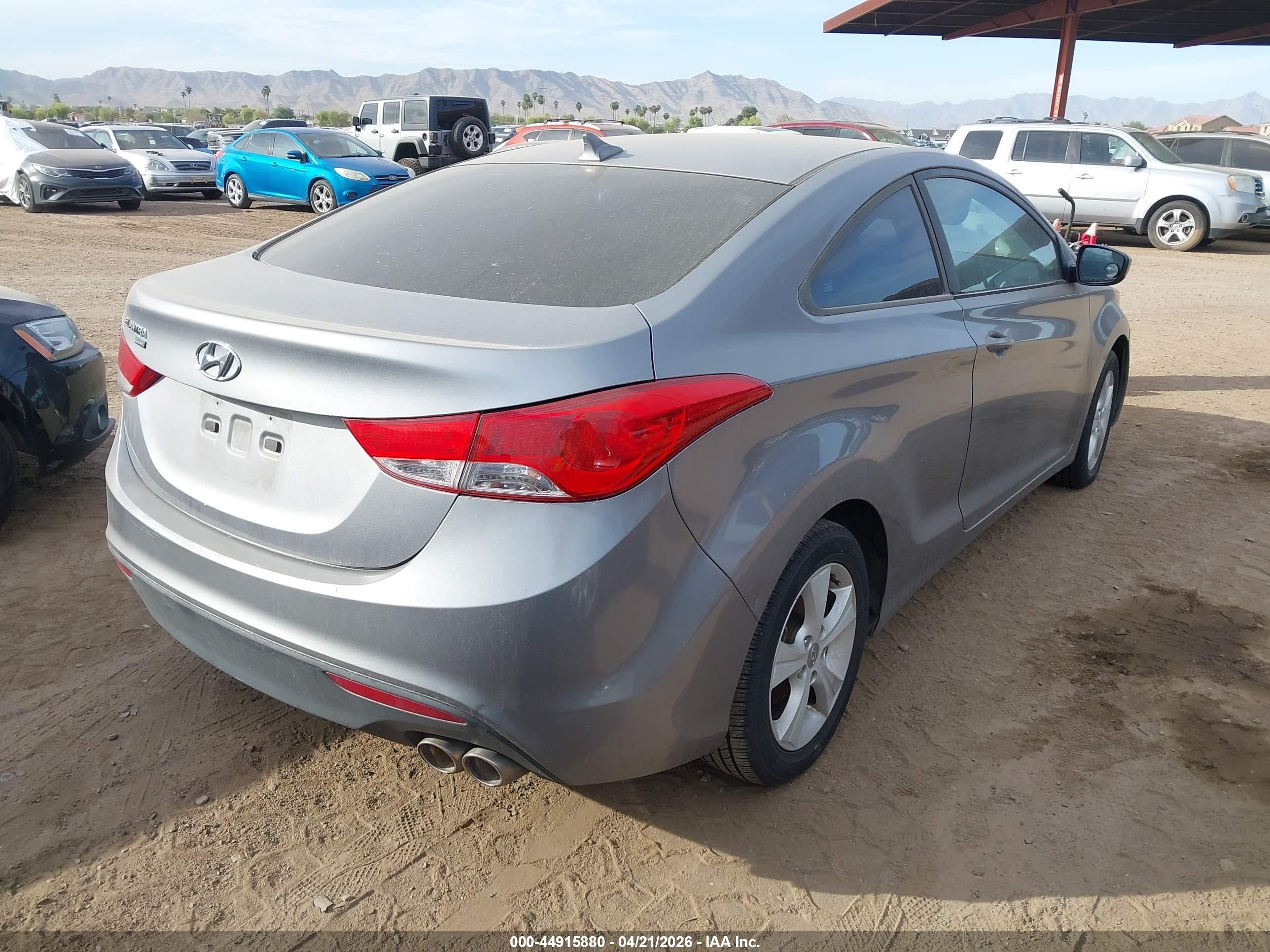 2013 Hyundai Elantra Gs Gray vin: KMHDH6AE5DU015501