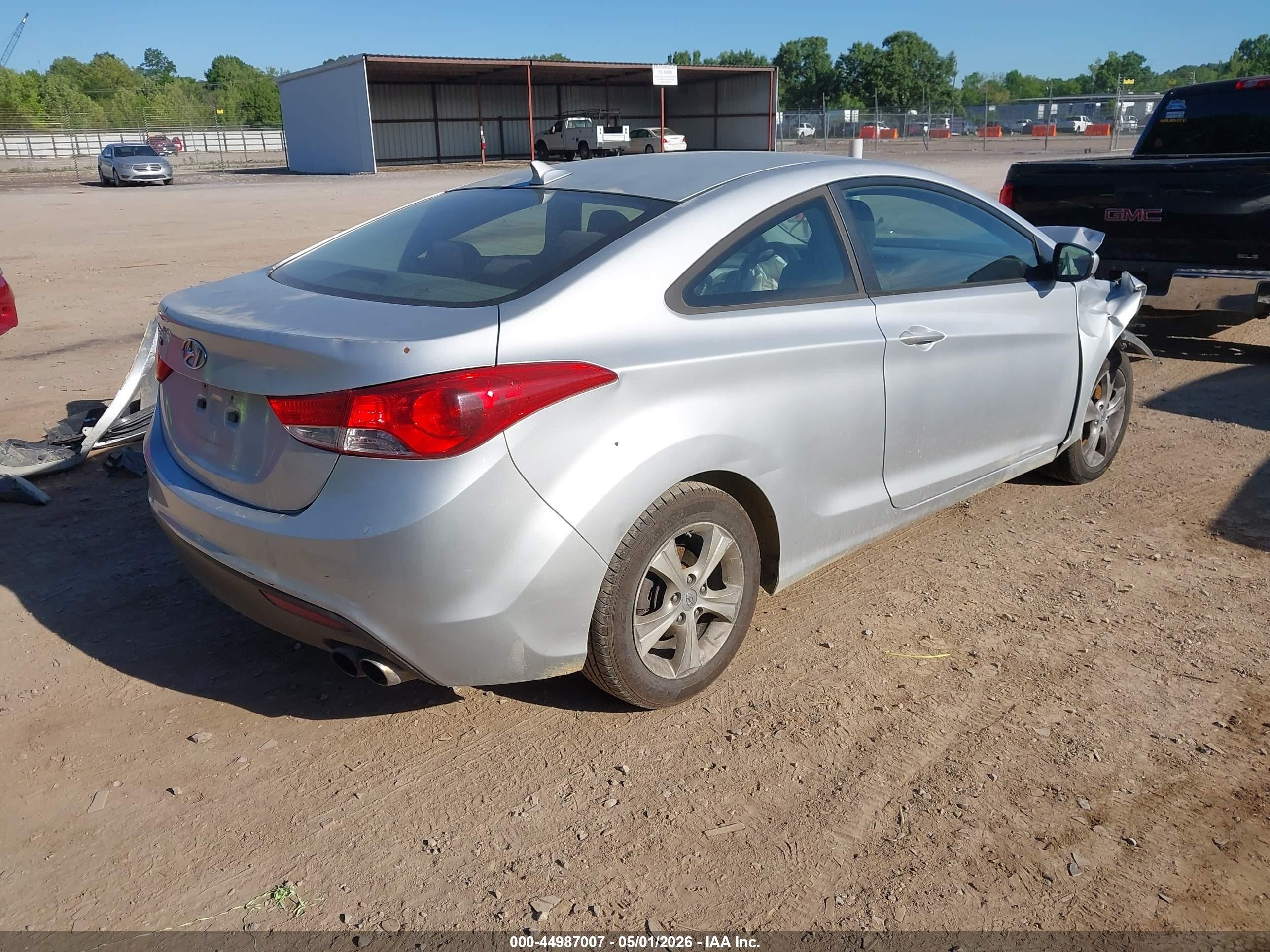 2013 Hyundai Elantra Gs Silver vin: KMHDH6AE6DU000540