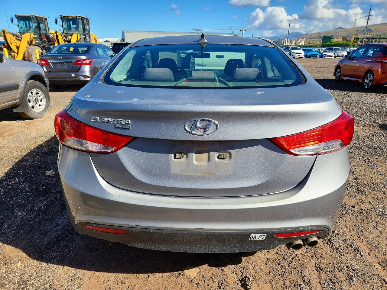 2013 Hyundai Elantra Coupe Gs Серый vin: KMHDH6AE6DU007469