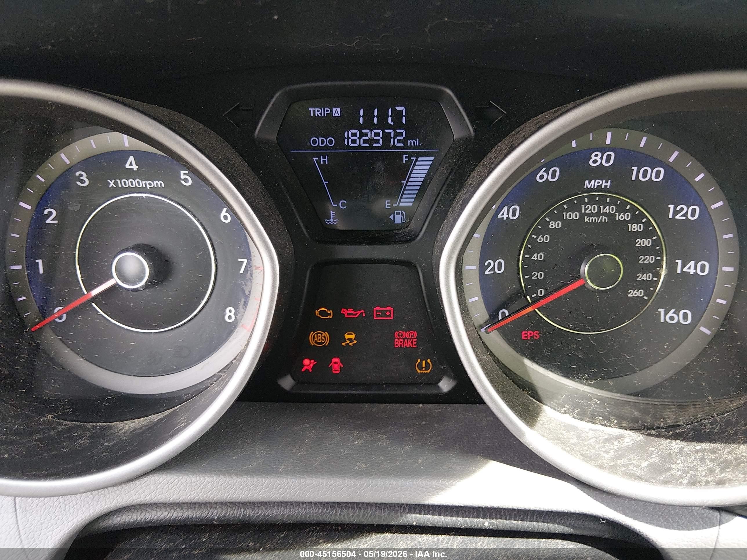 2013 Hyundai Elantra Gs Red vin: KMHDH6AE6DU010971