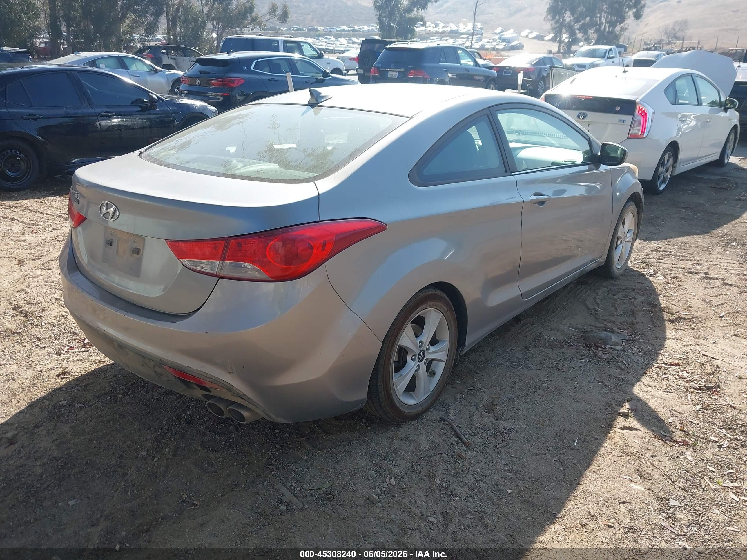 2013 Hyundai Elantra Gs Silver vin: KMHDH6AE7DU000286