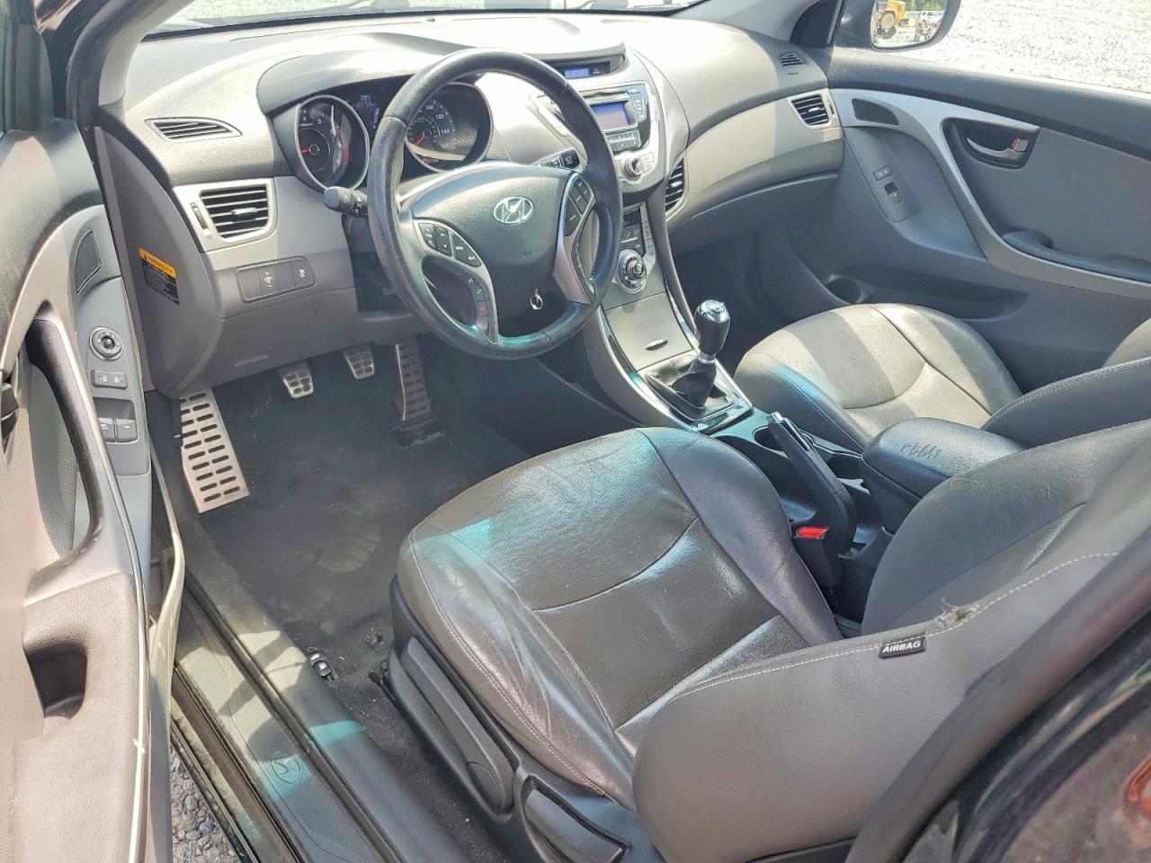 2013 Hyundai Elantra Coupe Se Черный vin: KMHDH6AE7DU002894