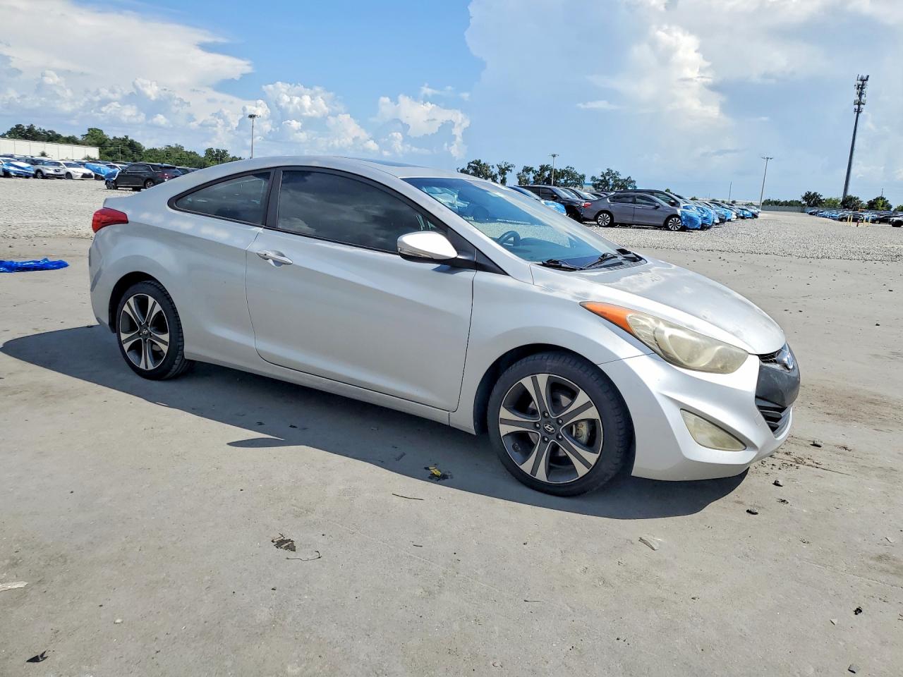 2013 Hyundai Elantra Coupe Se Silver vin: KMHDH6AE7DU012308