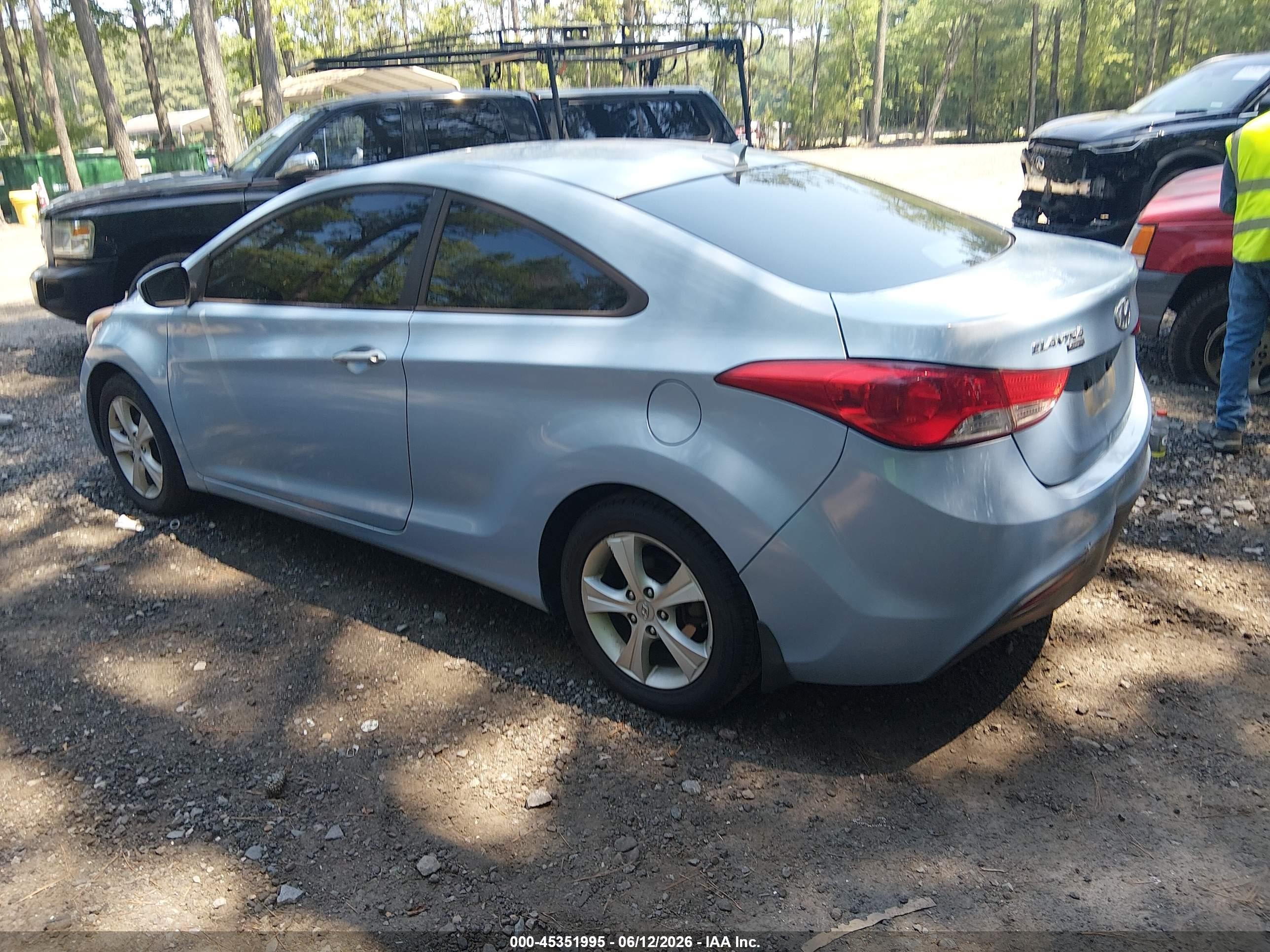 2013 Hyundai Elantra Gs Blue vin: KMHDH6AE7DU014219