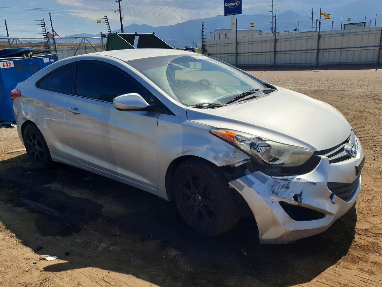 2013 Hyundai Elantra Coupe Gs Silver vin: KMHDH6AE8DU003598