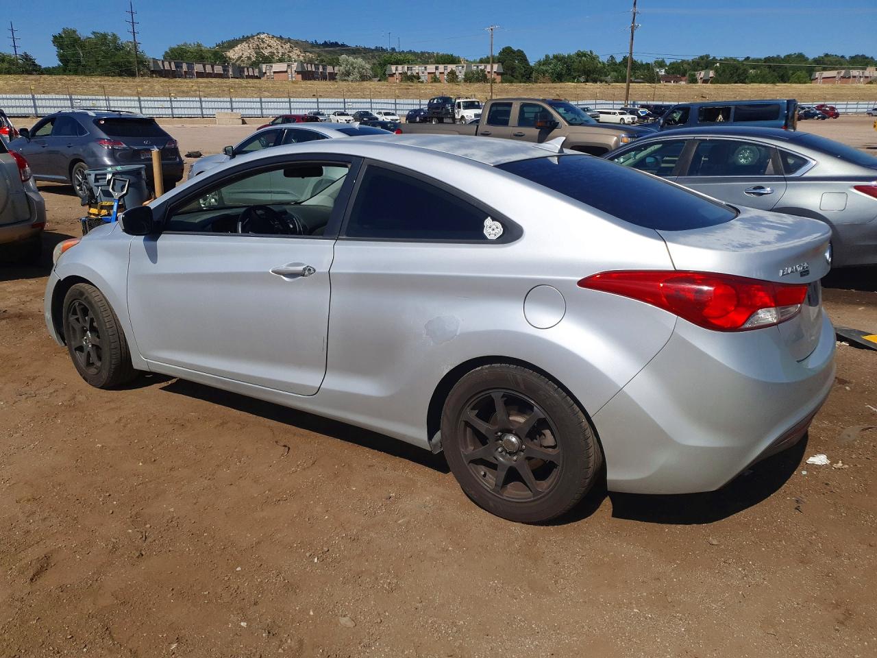 2013 Hyundai Elantra Coupe Gs Silver vin: KMHDH6AE8DU003598