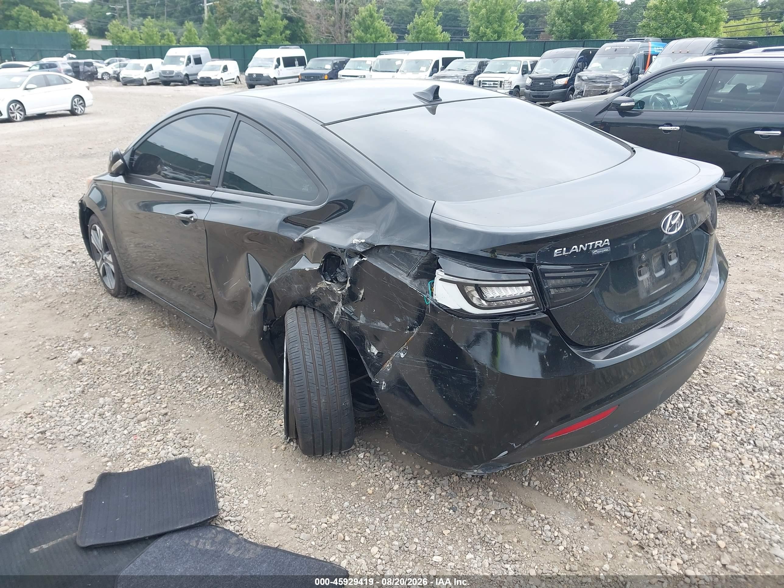 2013 Hyundai Elantra Se Black vin: KMHDH6AE8DU005447
