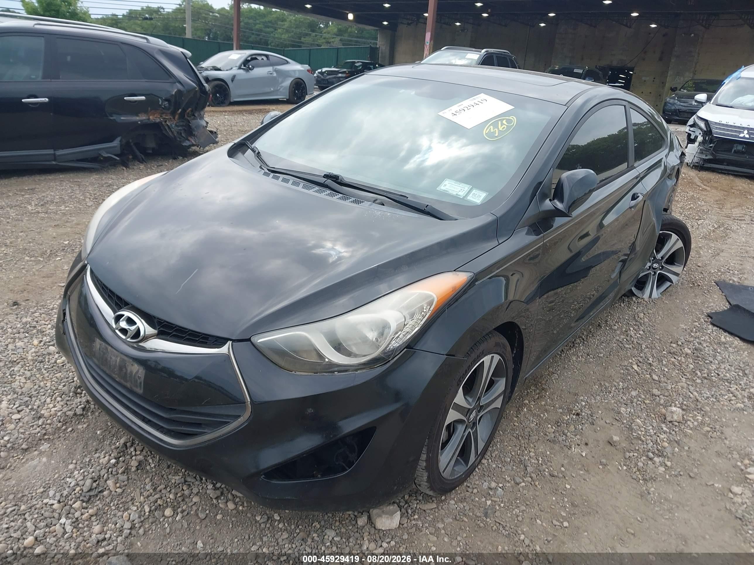 2013 Hyundai Elantra Se Black vin: KMHDH6AE8DU005447