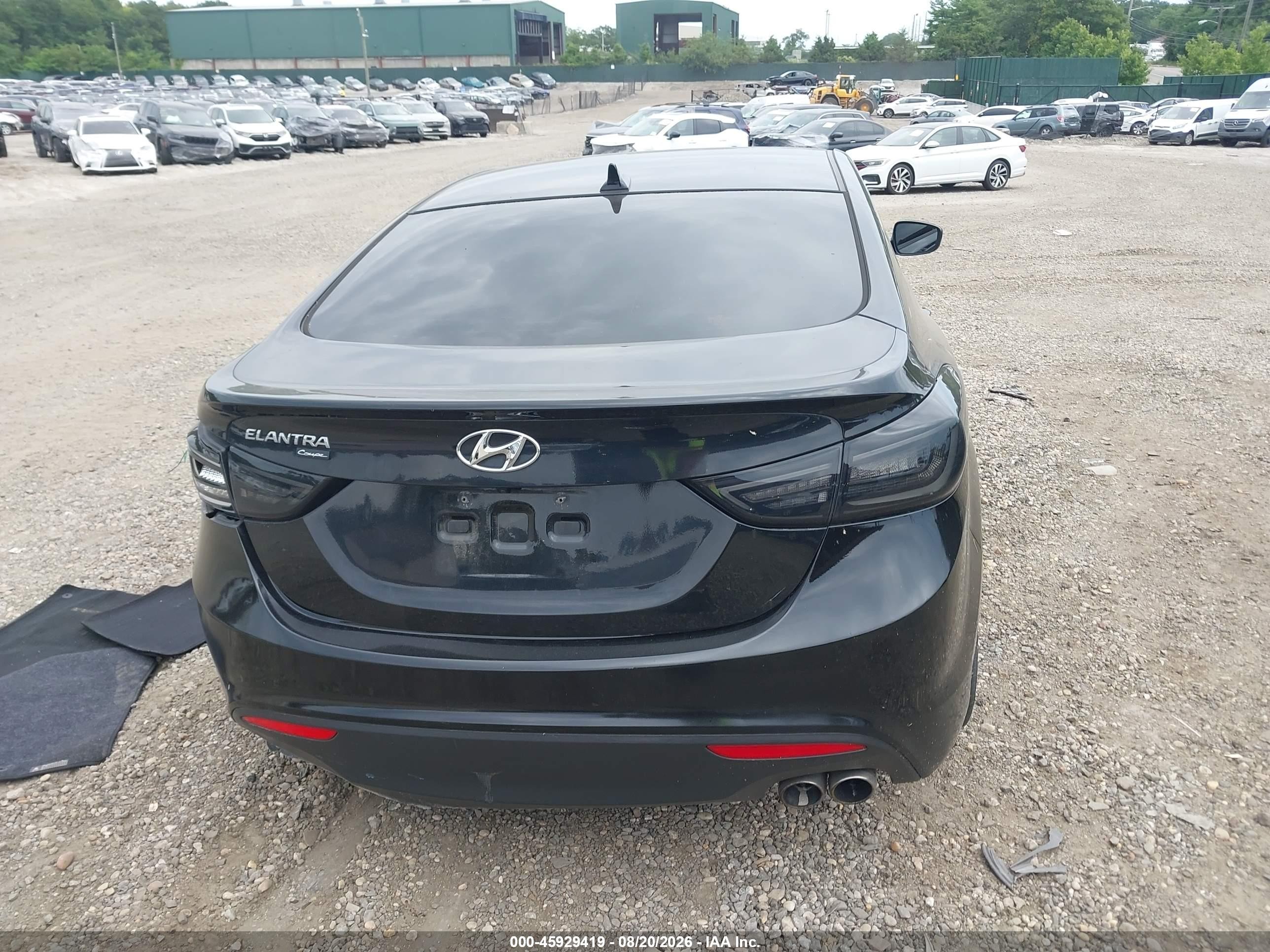 2013 Hyundai Elantra Se Black vin: KMHDH6AE8DU005447