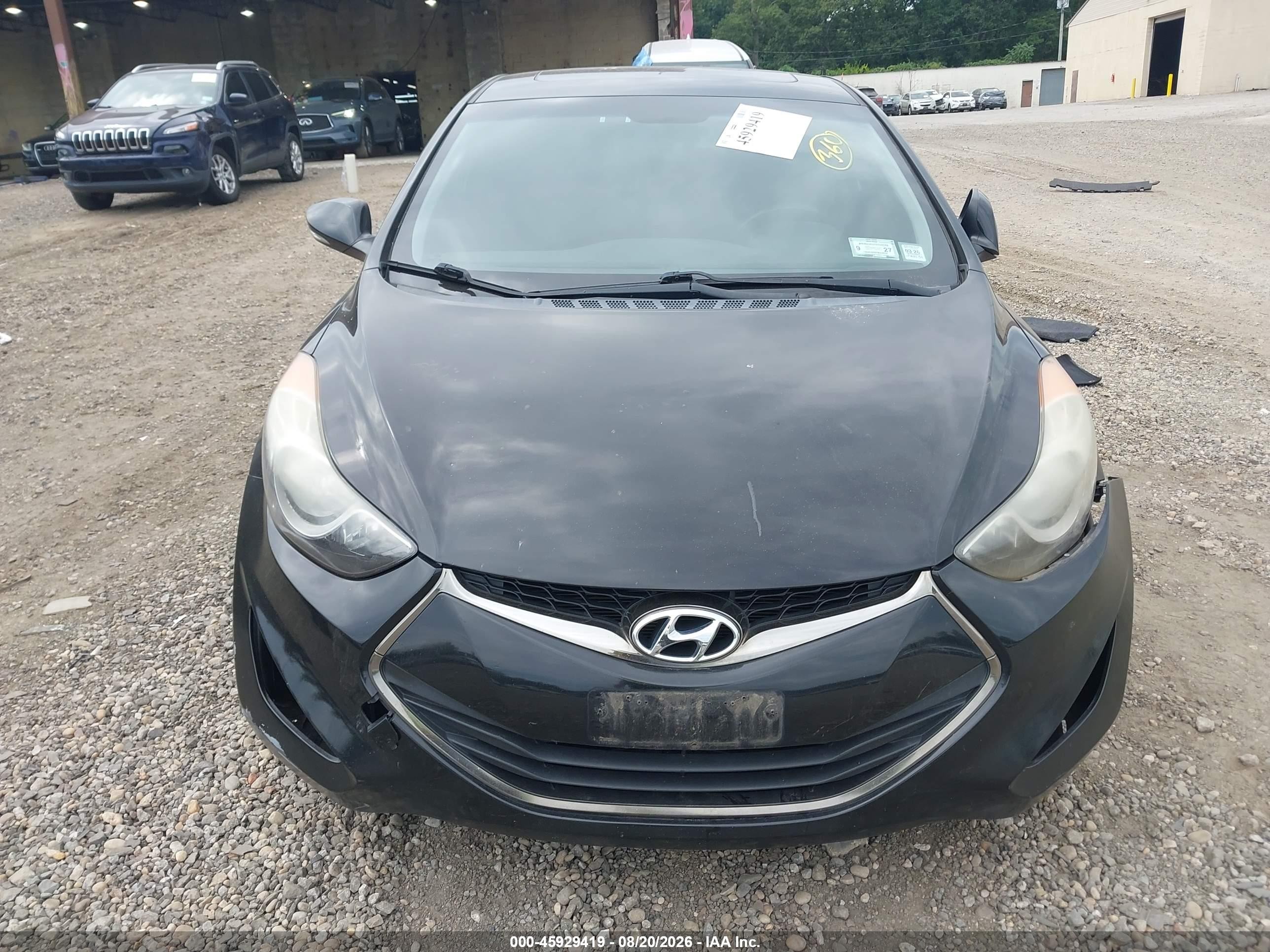 2013 Hyundai Elantra Se Black vin: KMHDH6AE8DU005447