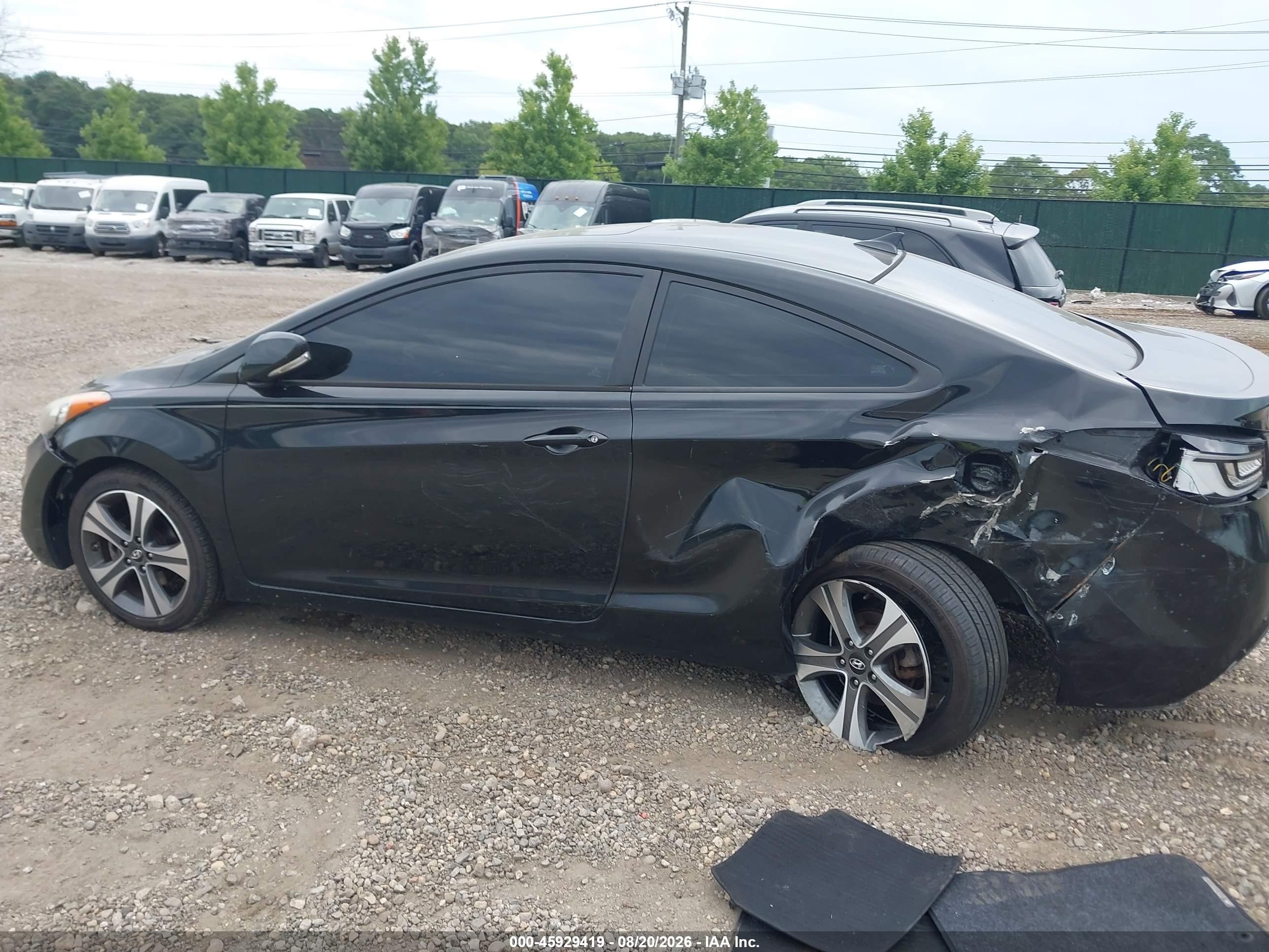 2013 Hyundai Elantra Se Black vin: KMHDH6AE8DU005447