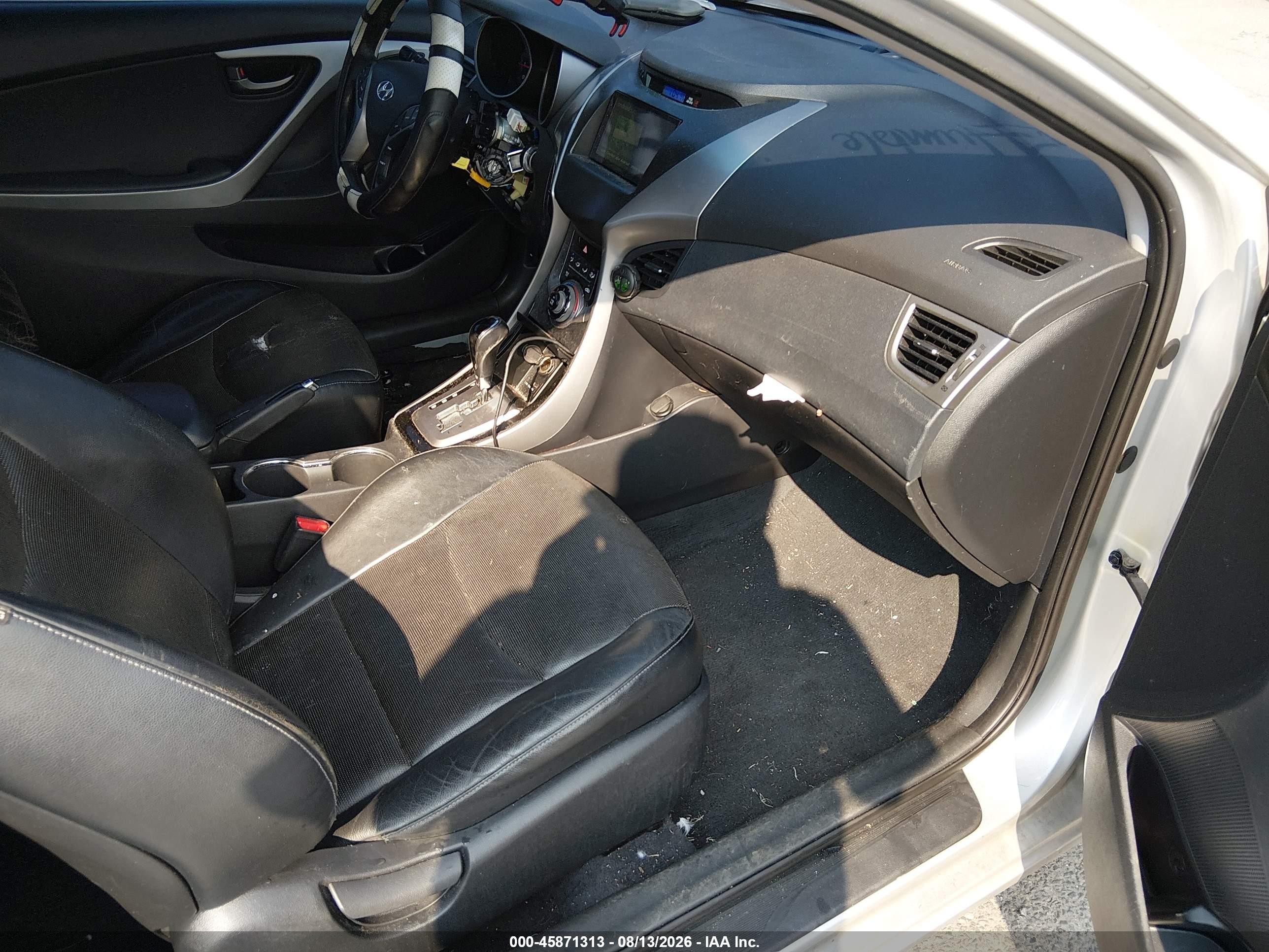 2013 Hyundai Elantra Se Silver vin: KMHDH6AE8DU006095