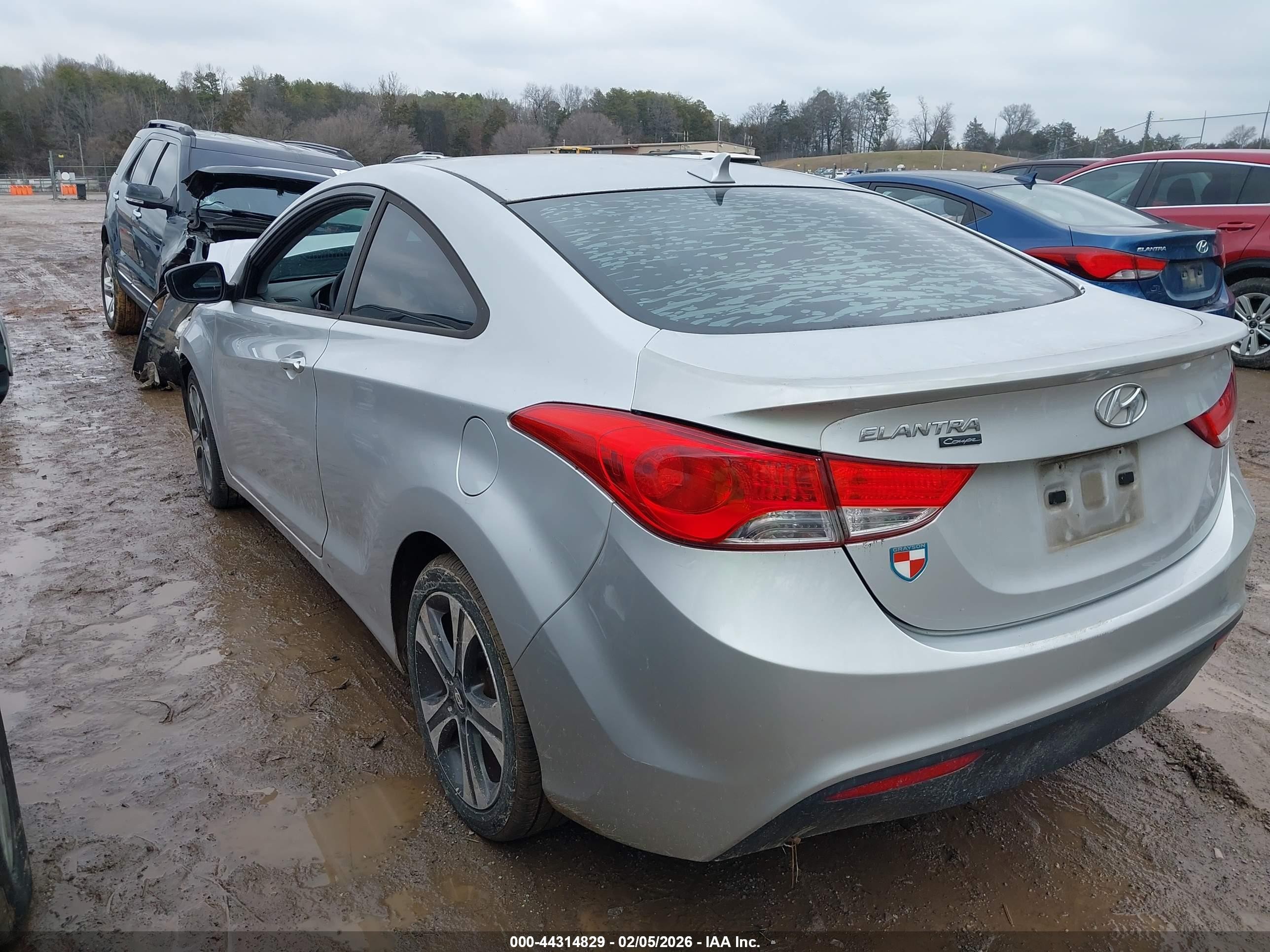 2013 Hyundai Elantra Se Silver vin: KMHDH6AE8DU006999