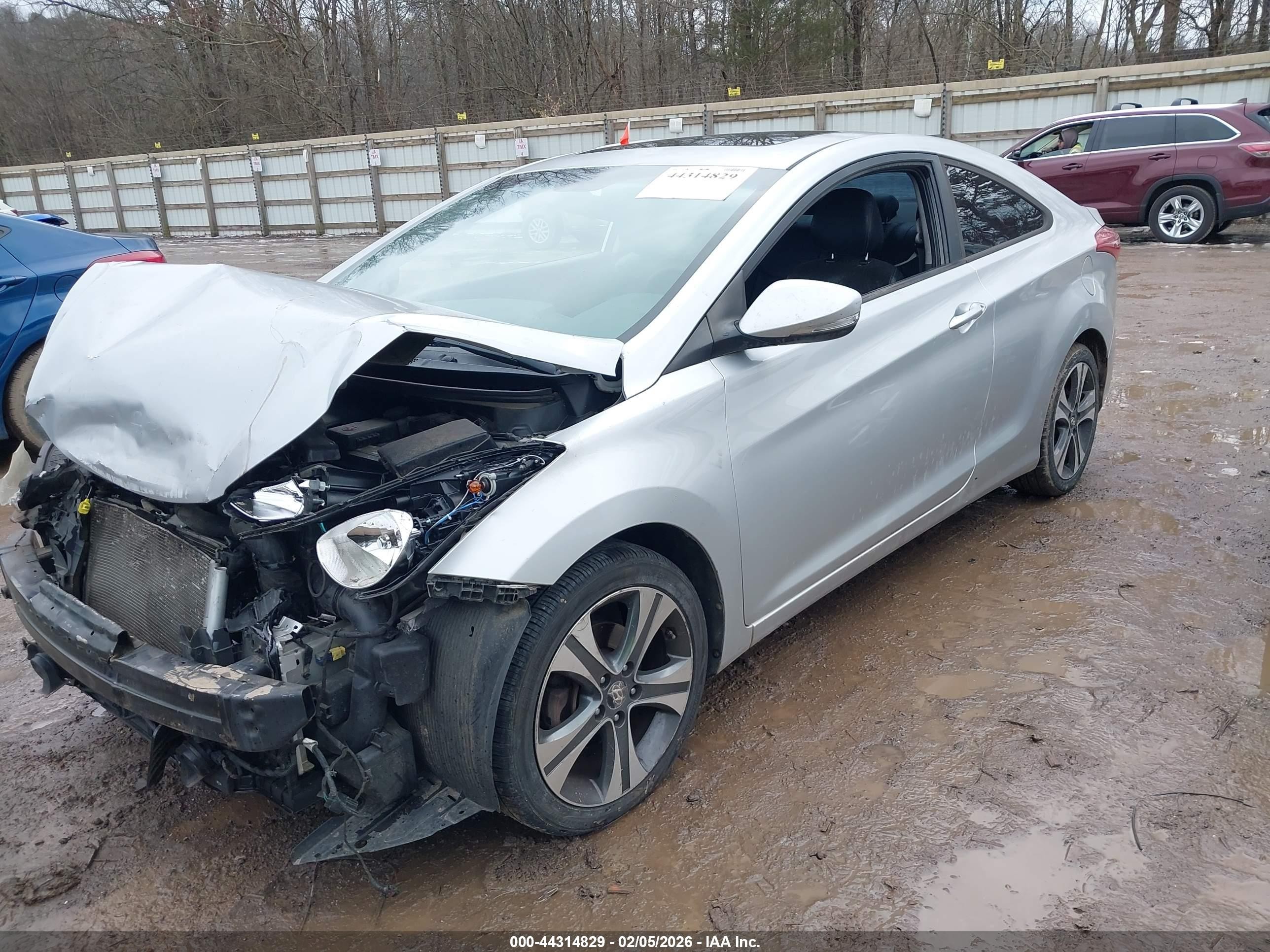 2013 Hyundai Elantra Se Silver vin: KMHDH6AE8DU006999