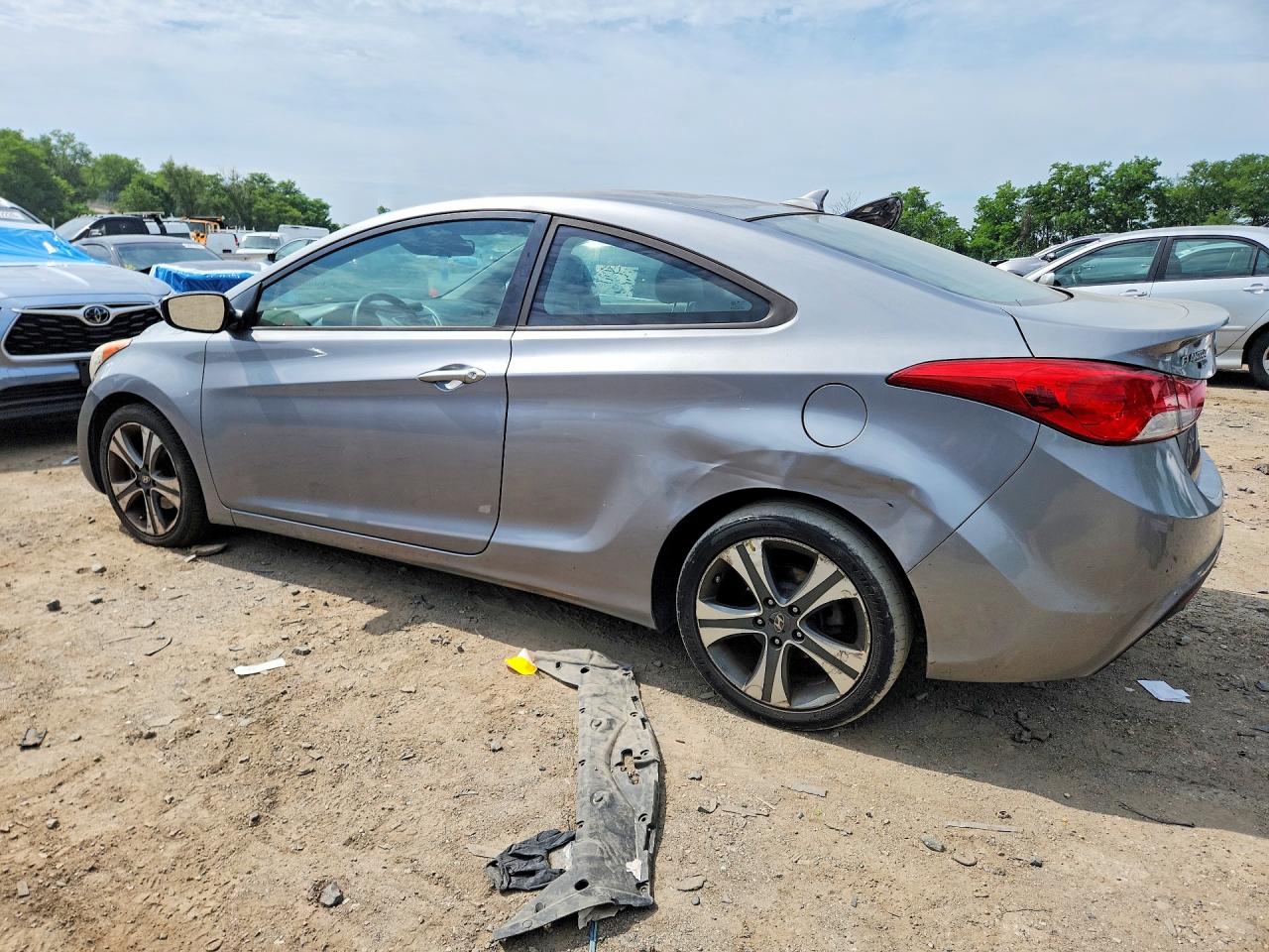 2013 Hyundai Elantra Coupe Se Gray vin: KMHDH6AE8DU007974