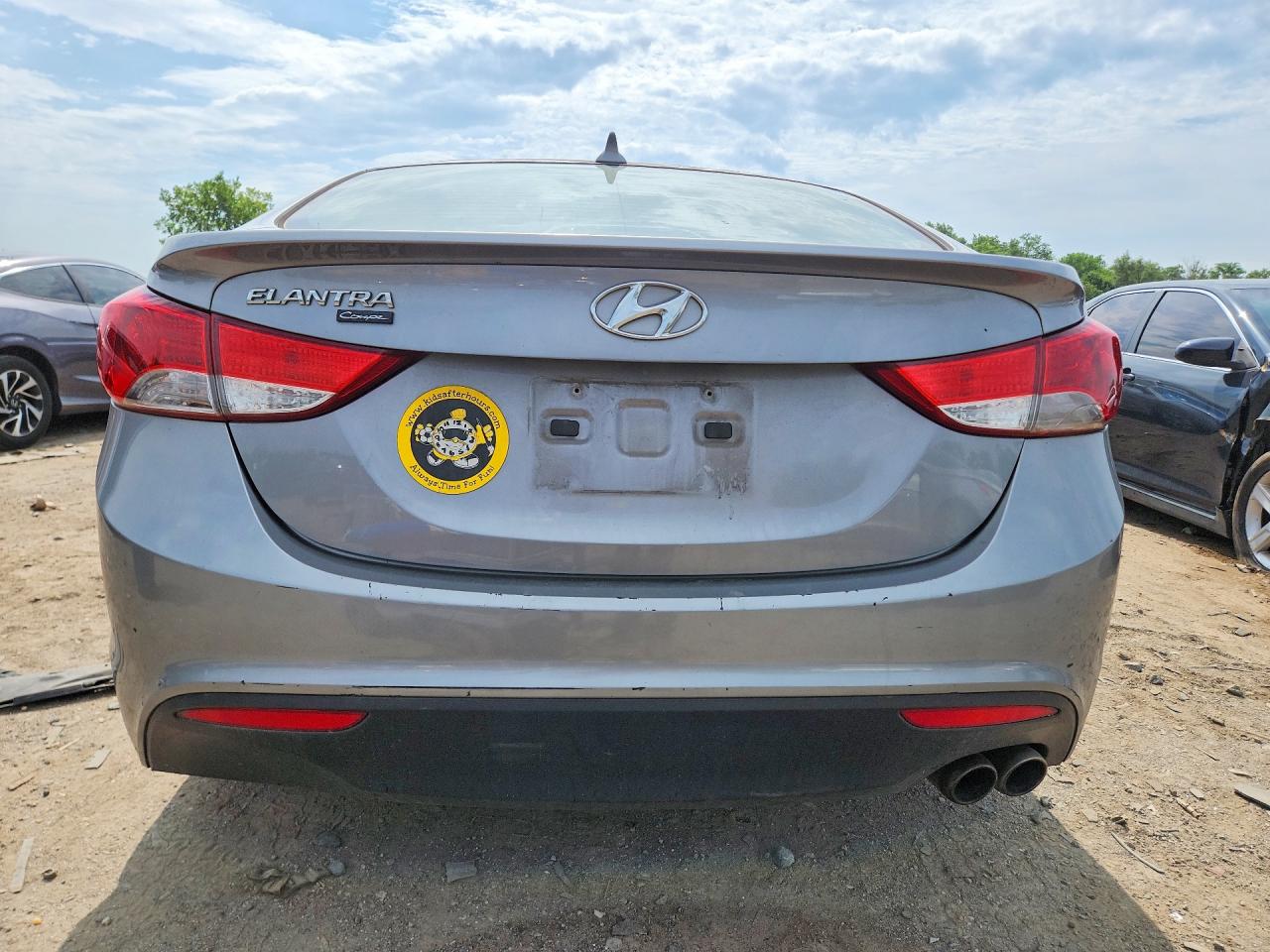 2013 Hyundai Elantra Coupe Se Gray vin: KMHDH6AE8DU007974