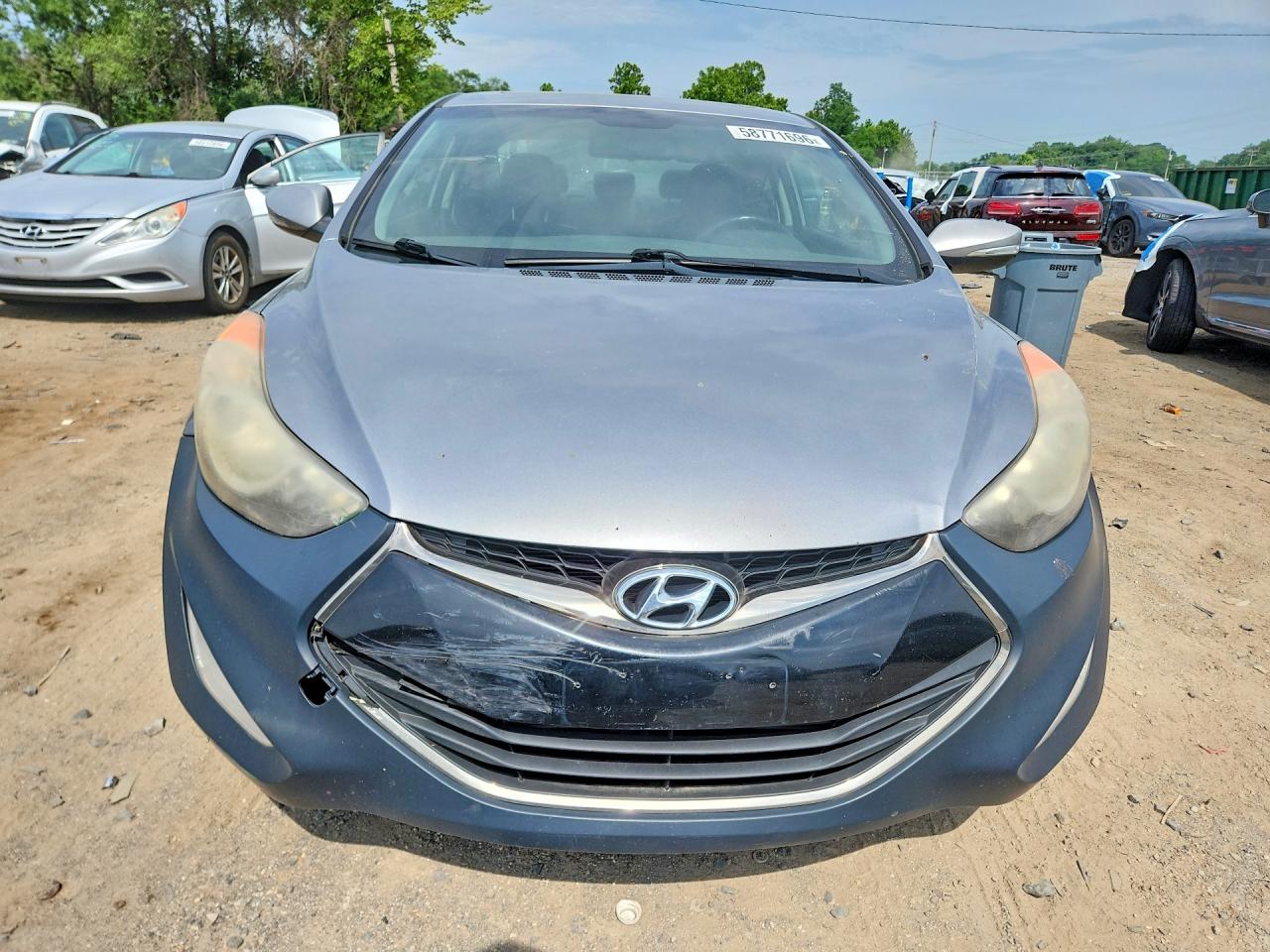 2013 Hyundai Elantra Coupe Se Gray vin: KMHDH6AE8DU007974