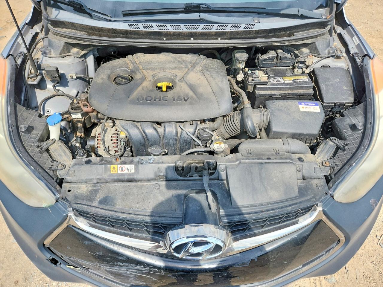 2013 Hyundai Elantra Coupe Se Gray vin: KMHDH6AE8DU007974
