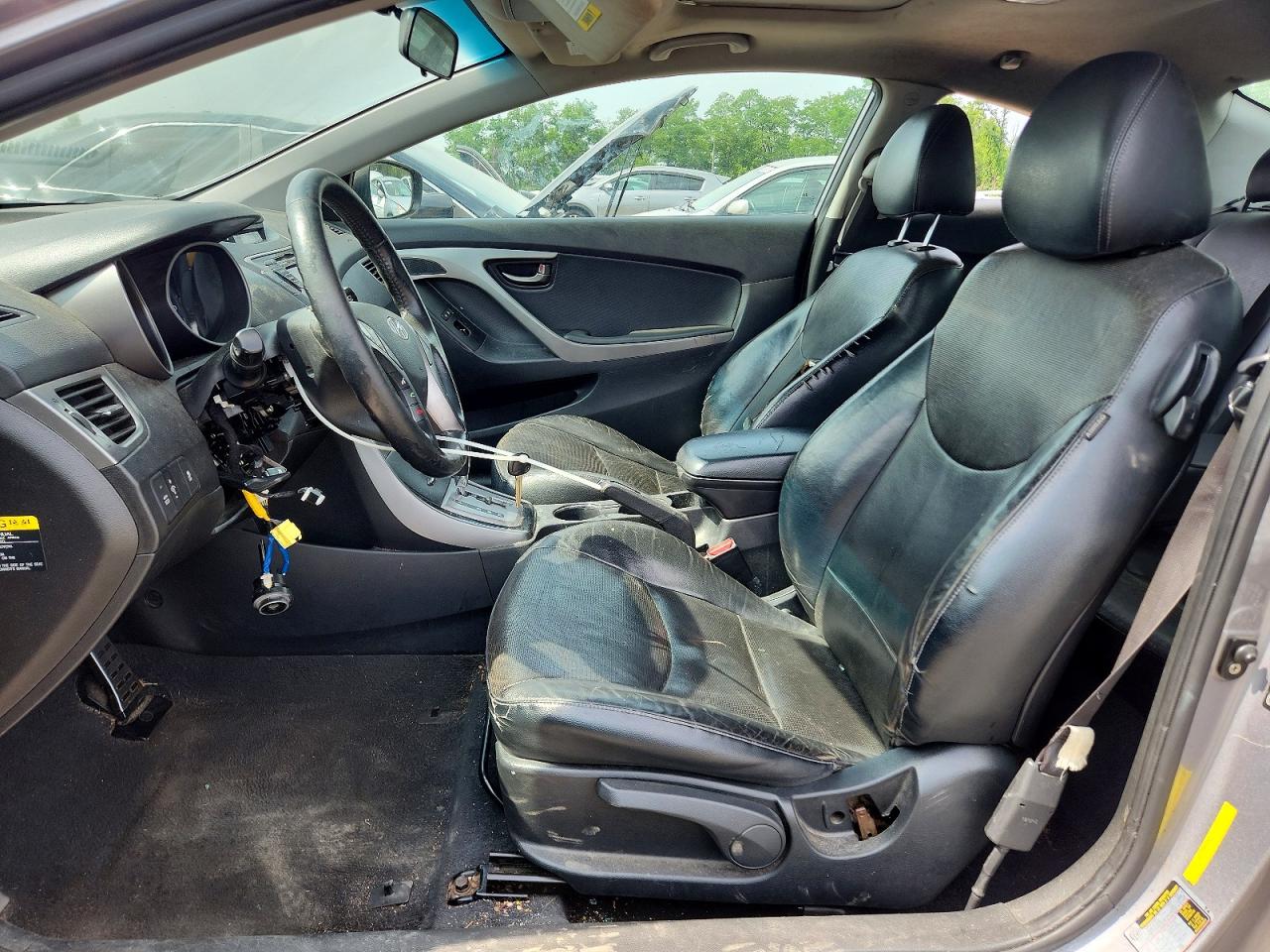 2013 Hyundai Elantra Coupe Se Gray vin: KMHDH6AE8DU007974